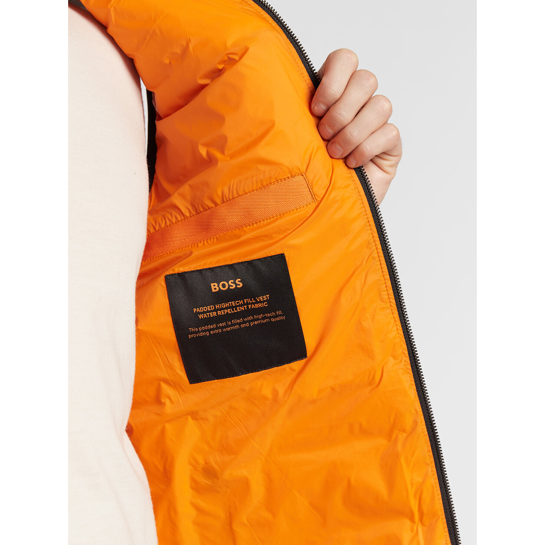 Boss Елек Odeno 50472861 Оранжев Regular Fit - Pepit.bg