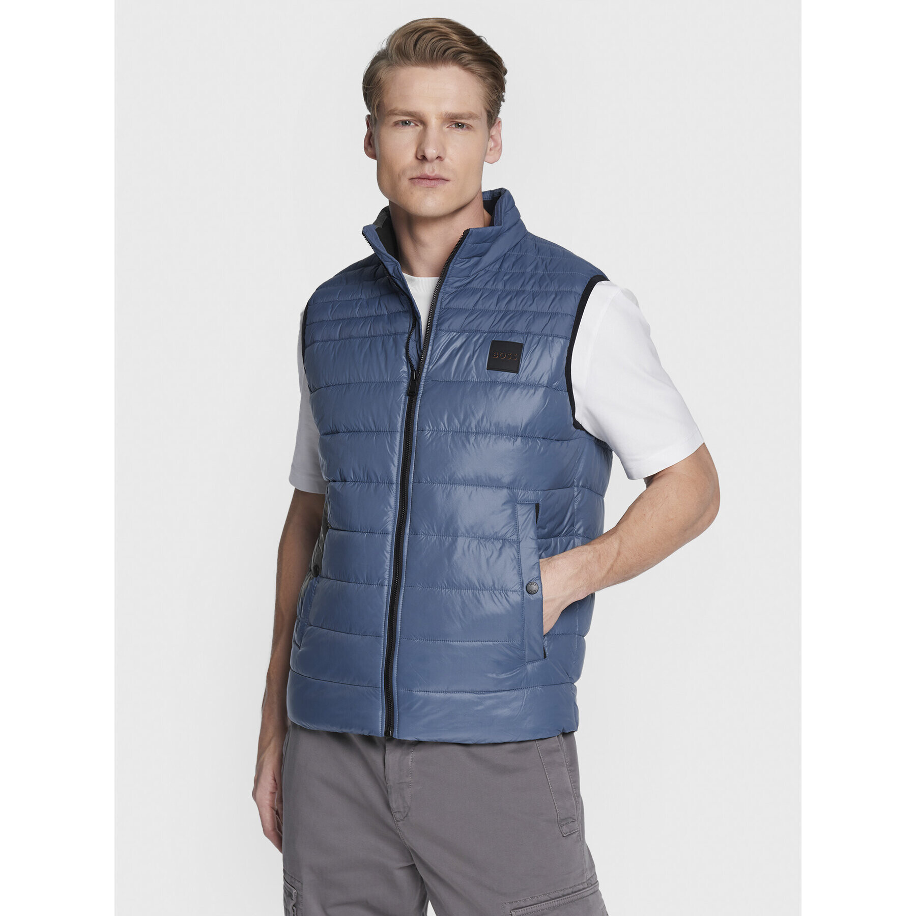 Boss Елек Odeno 50472861 Син Regular Fit - Pepit.bg