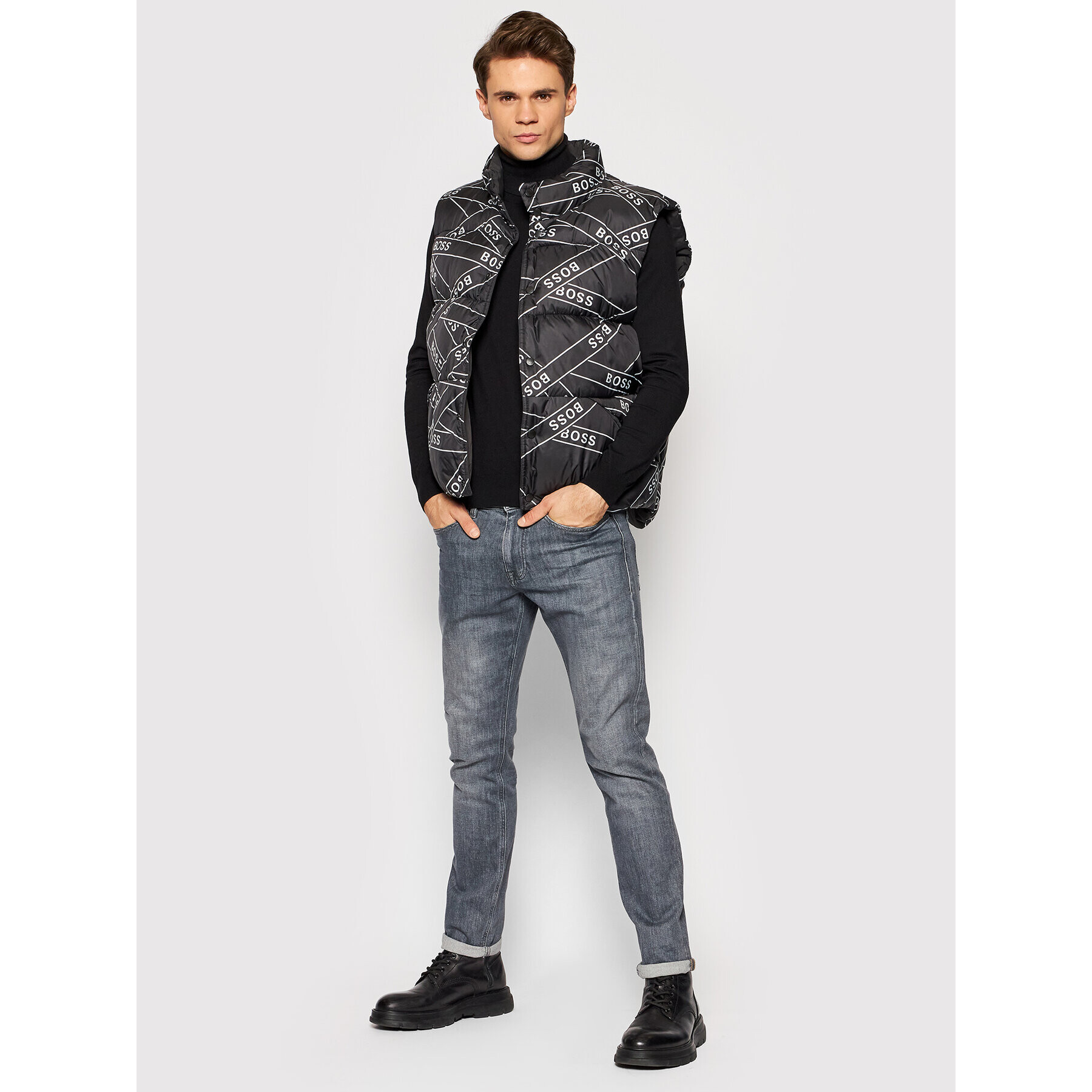 Boss Елек Oriok_HC 50462847 Черен Regular Fit - Pepit.bg