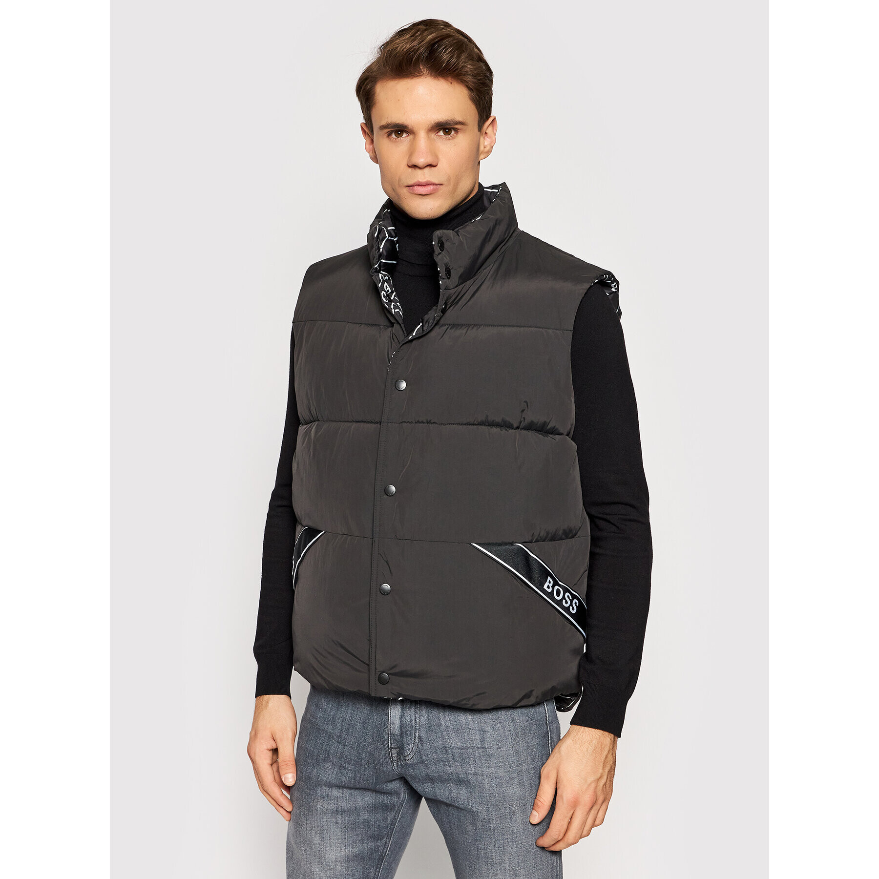 Boss Елек Oriok_HC 50462847 Черен Regular Fit - Pepit.bg