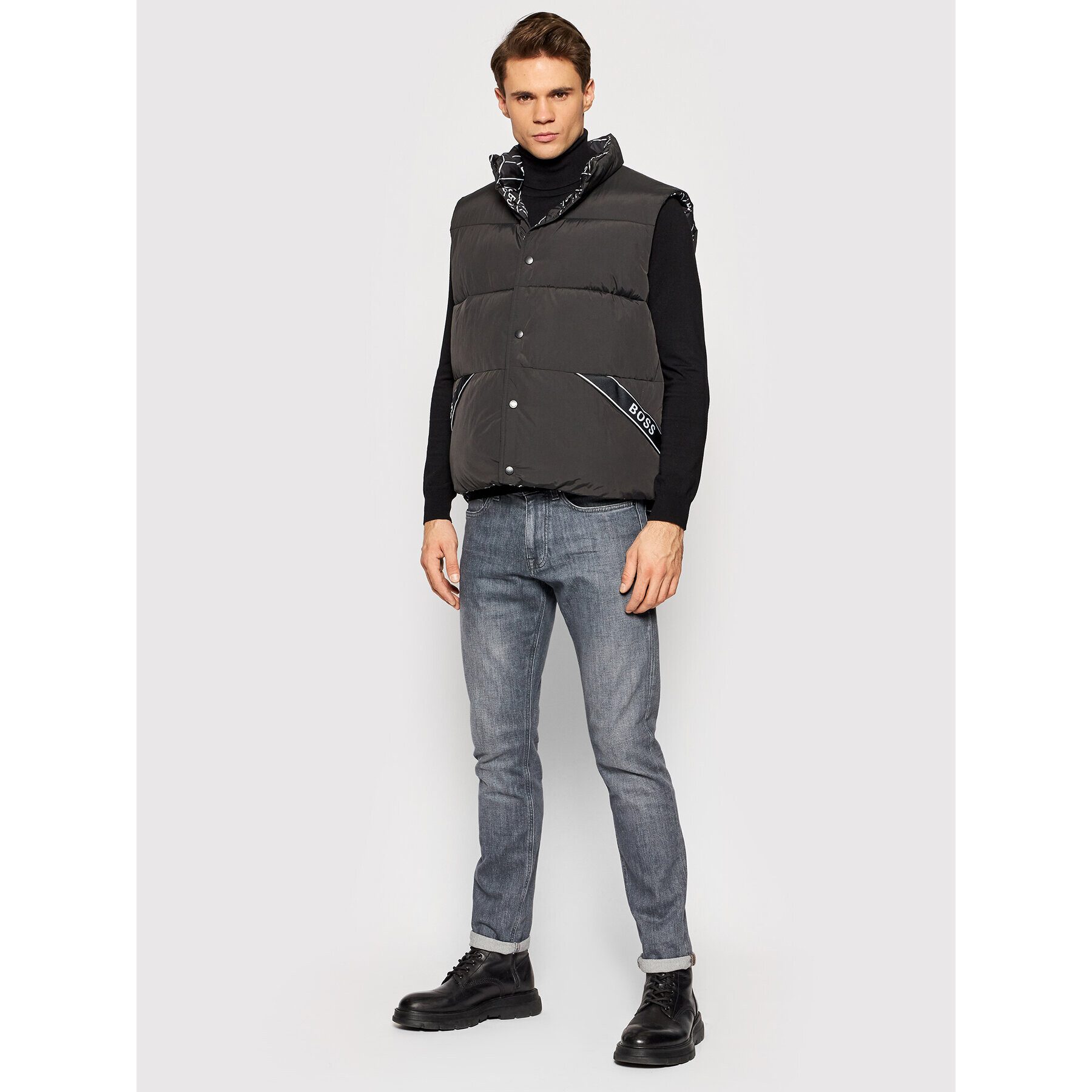 Boss Елек Oriok_HC 50462847 Черен Regular Fit - Pepit.bg