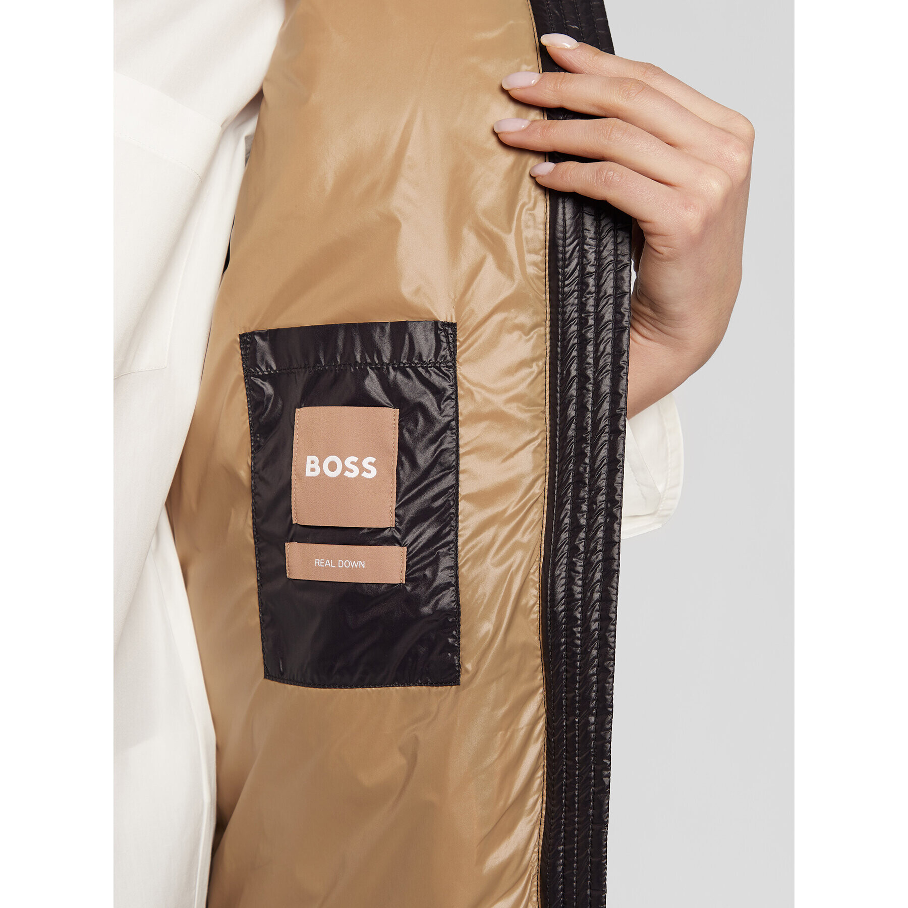 Boss Елек Padriani 50478322 Черен Regular Fit - Pepit.bg