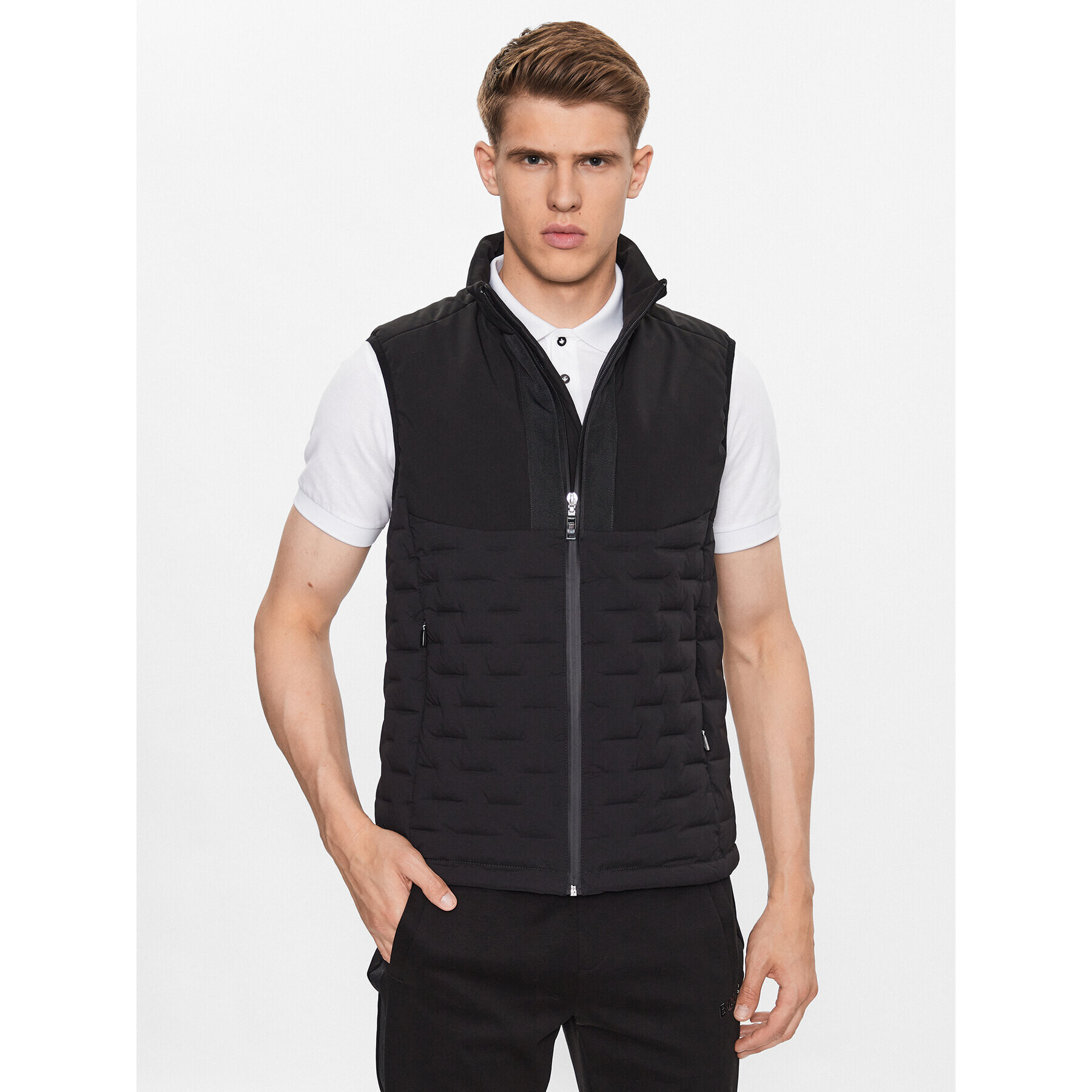 Boss Елек V_Petrick 50491912 Черен Regular Fit - Pepit.bg