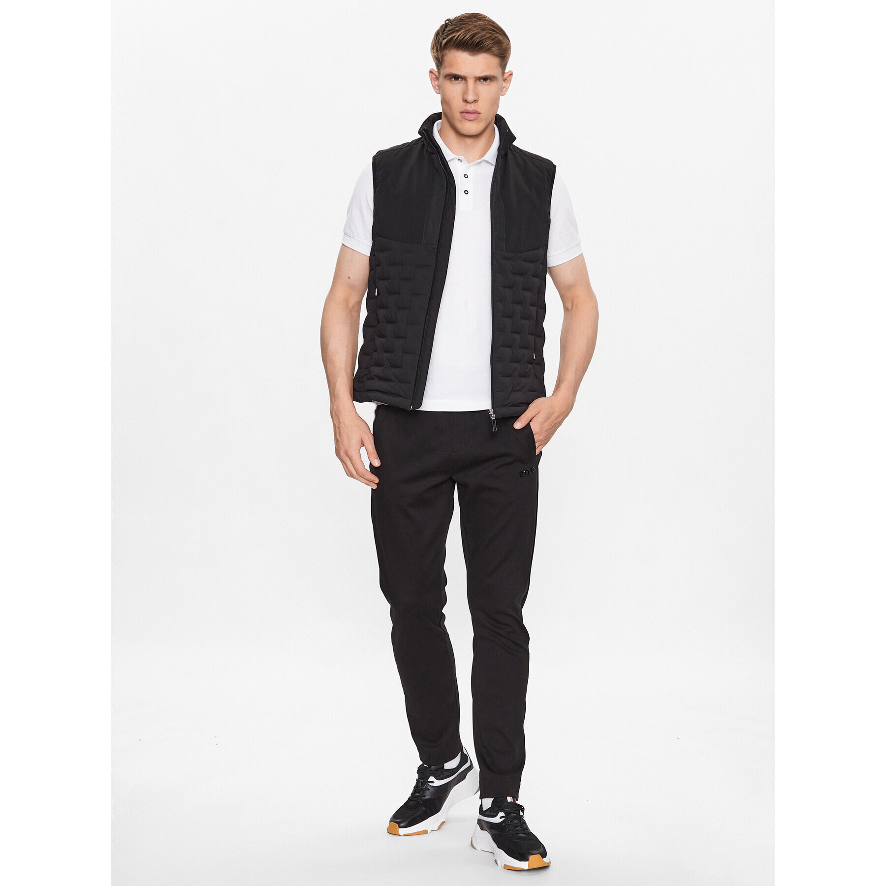 Boss Елек V_Petrick 50491912 Черен Regular Fit - Pepit.bg