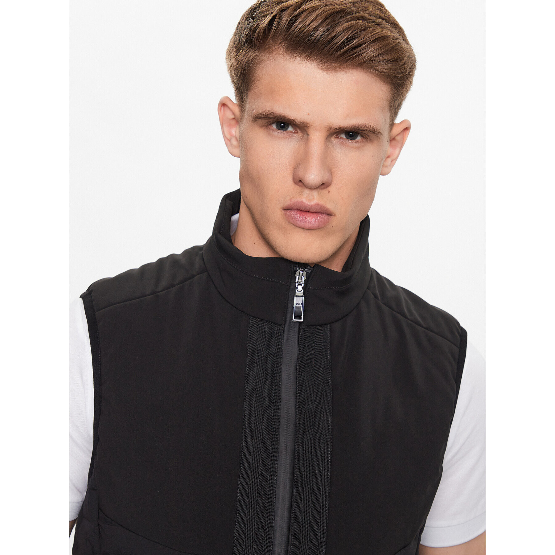 Boss Елек V_Petrick 50491912 Черен Regular Fit - Pepit.bg