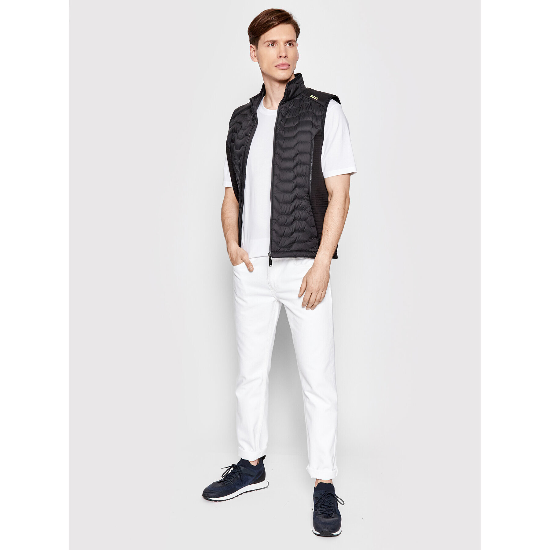 Boss Елек V_Tiberius 50465209 Черен Regular Fit - Pepit.bg