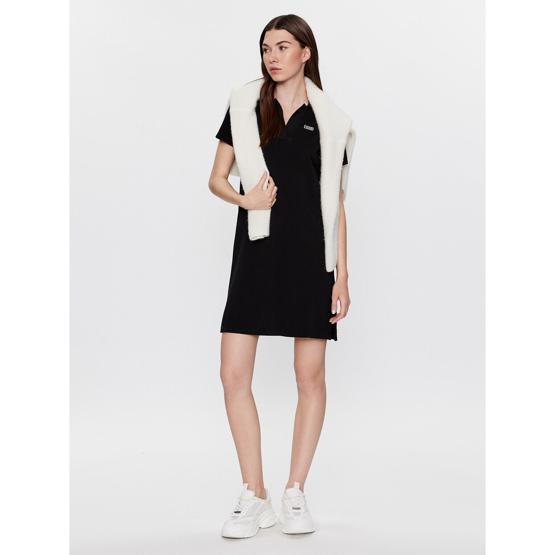 Boss Ежедневна рокля C_Epone 50489640 Черен Relaxed Fit - Pepit.bg
