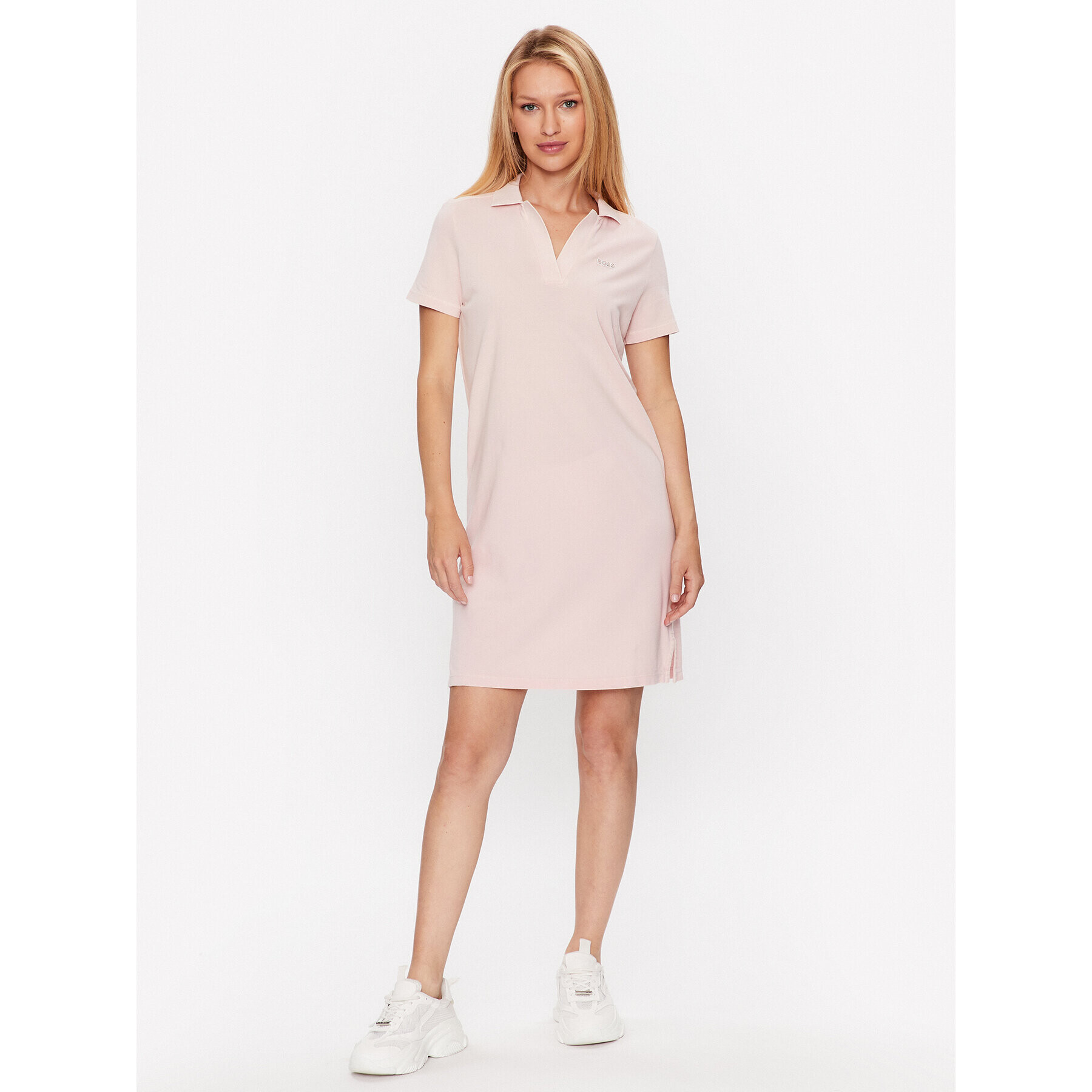 Boss Ежедневна рокля 50489640 Розов Regular Fit - Pepit.bg