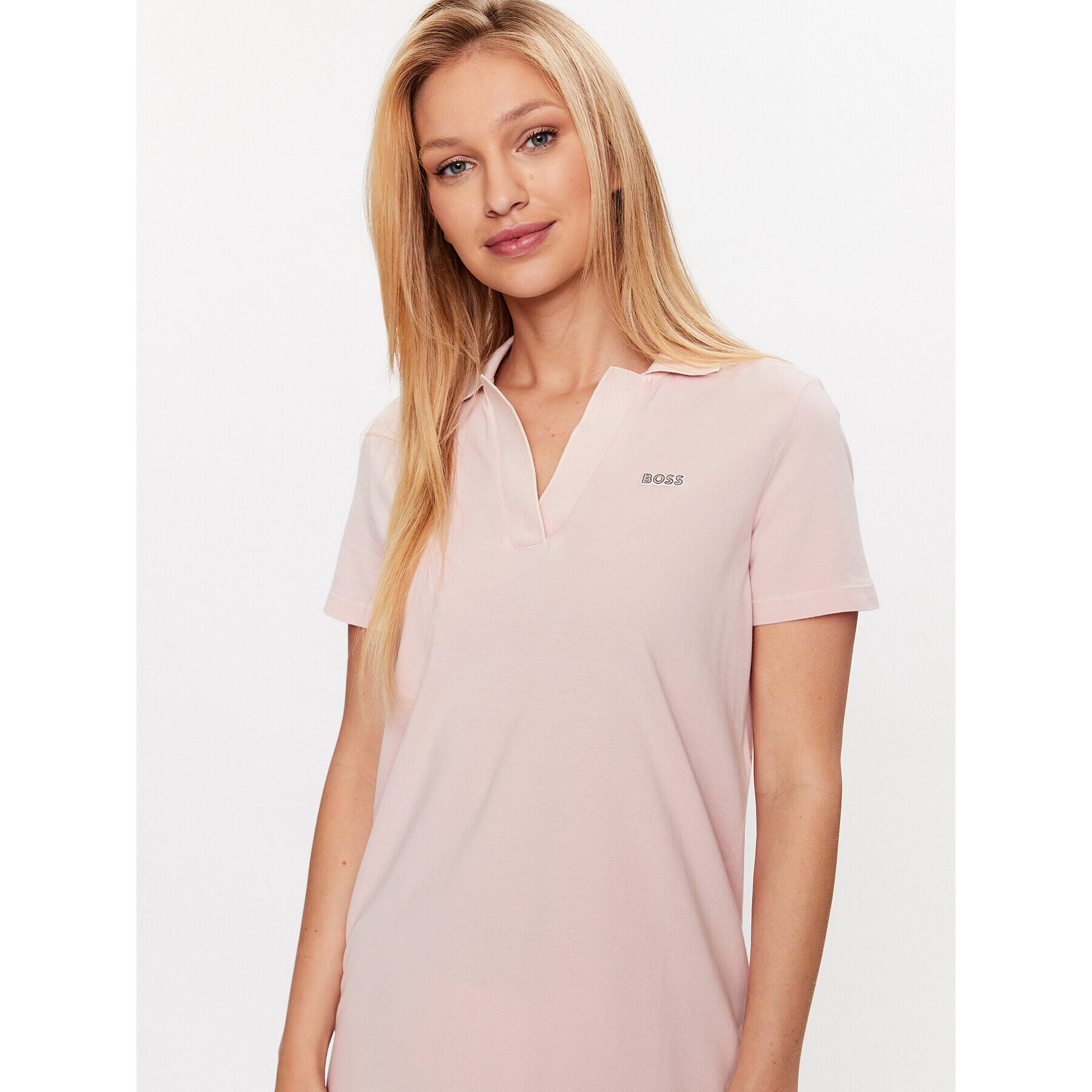 Boss Ежедневна рокля 50489640 Розов Regular Fit - Pepit.bg