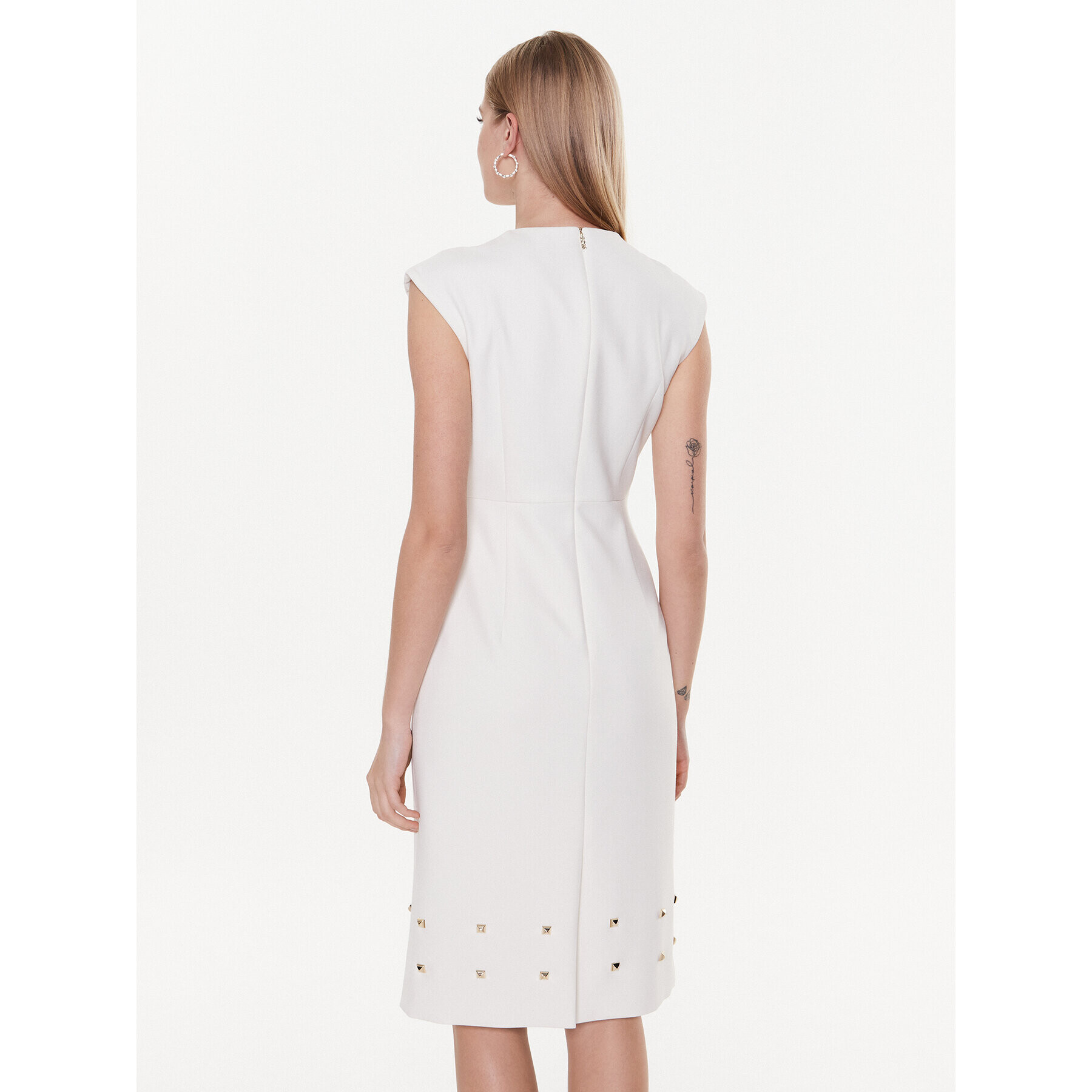 Boss Ежедневна рокля Devoka 50483301 Бежов Slim Fit - Pepit.bg