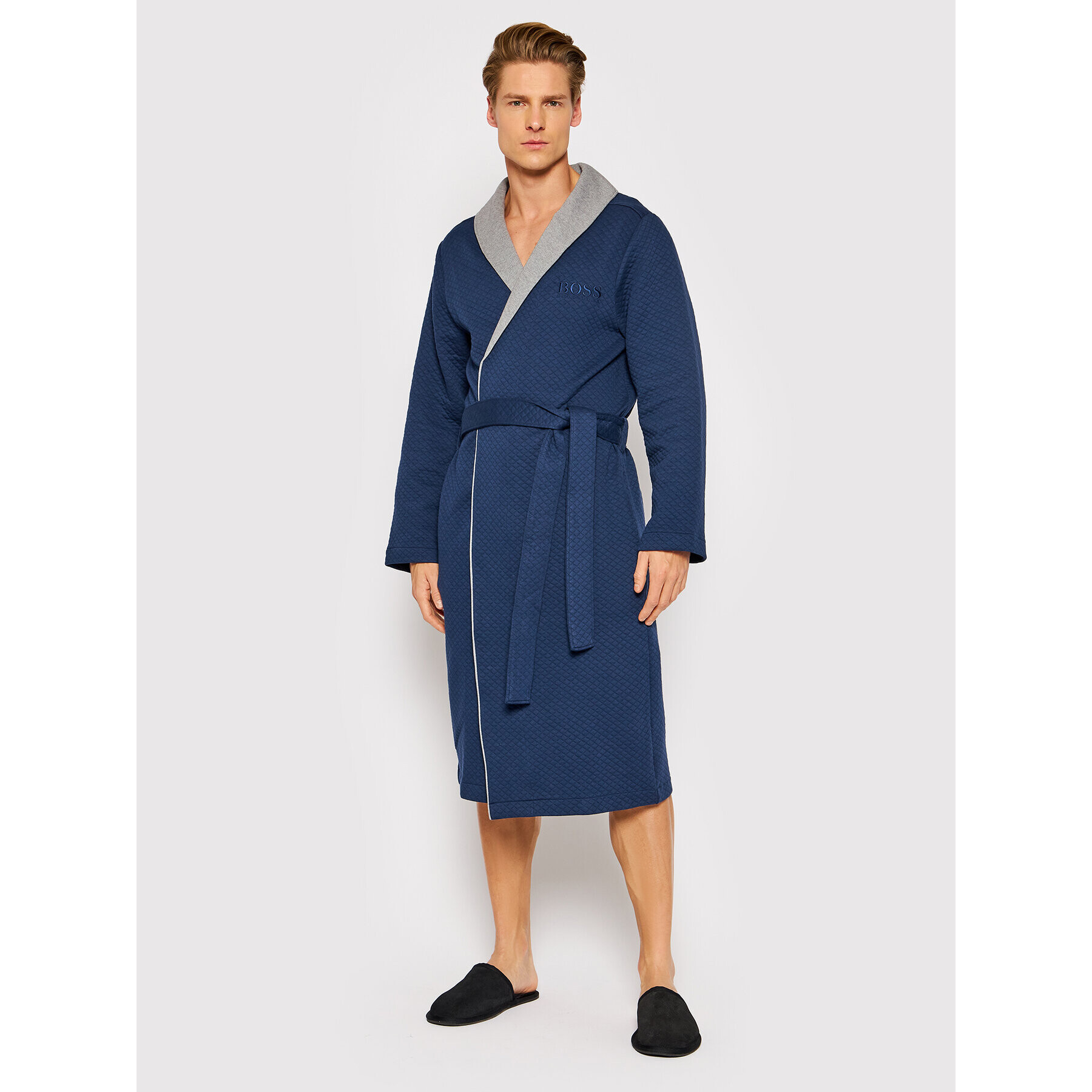 Boss Халат Limited Robe 50460402 Тъмносин - Pepit.bg