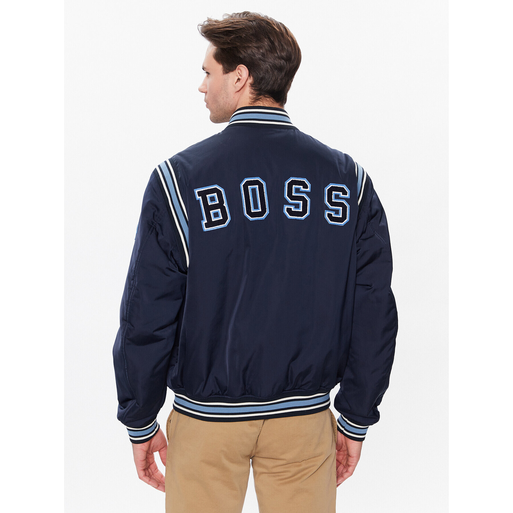 Boss Яке бомбър 50481099 Син Regular Fit - Pepit.bg