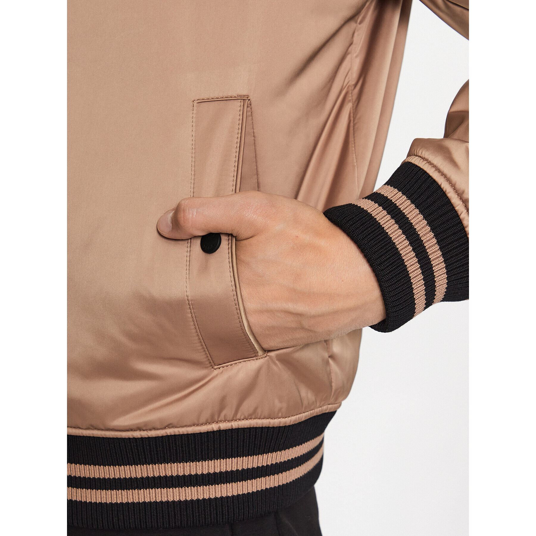 Boss Яке бомбър 50483945 Бежов Regular Fit - Pepit.bg