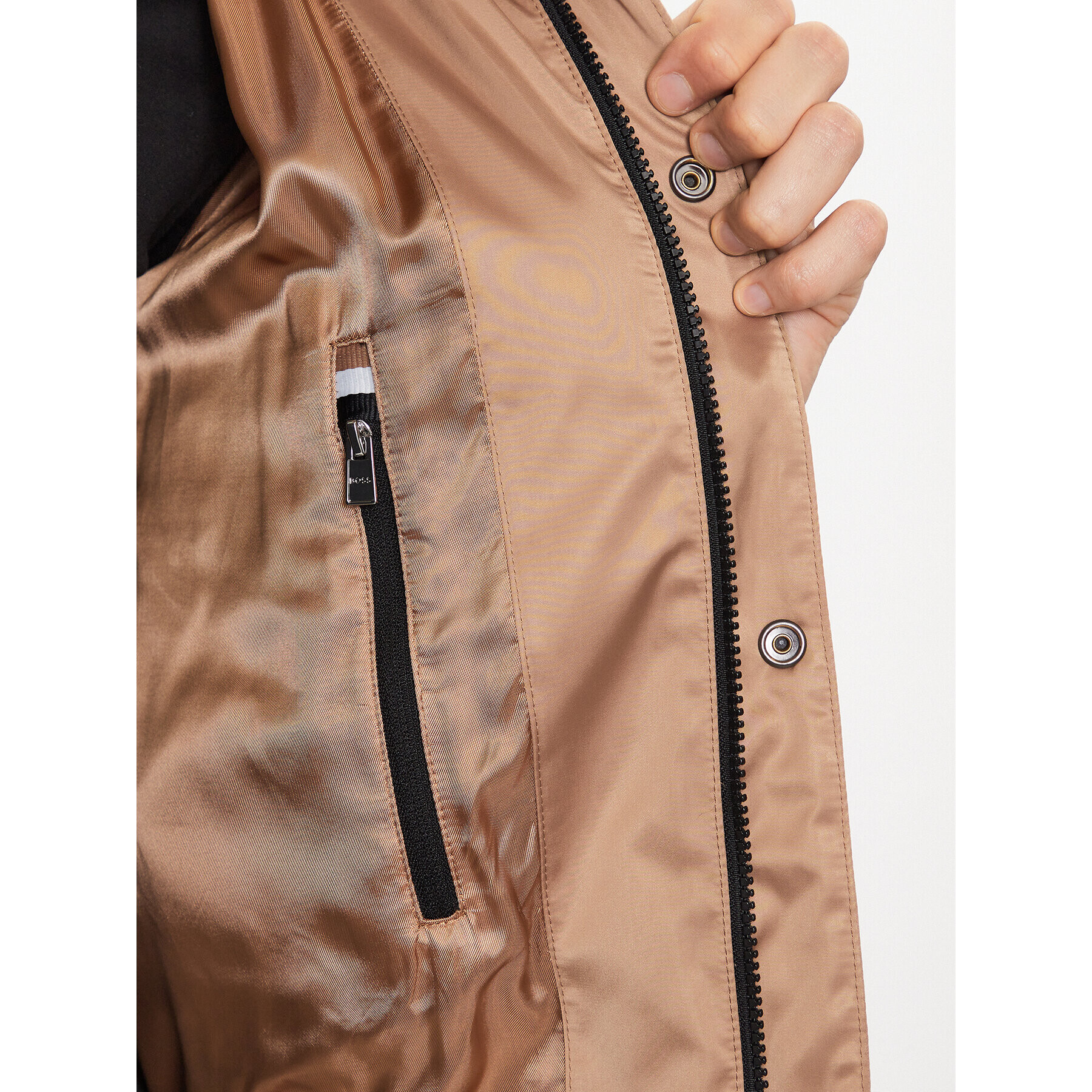 Boss Яке бомбър 50483945 Бежов Regular Fit - Pepit.bg
