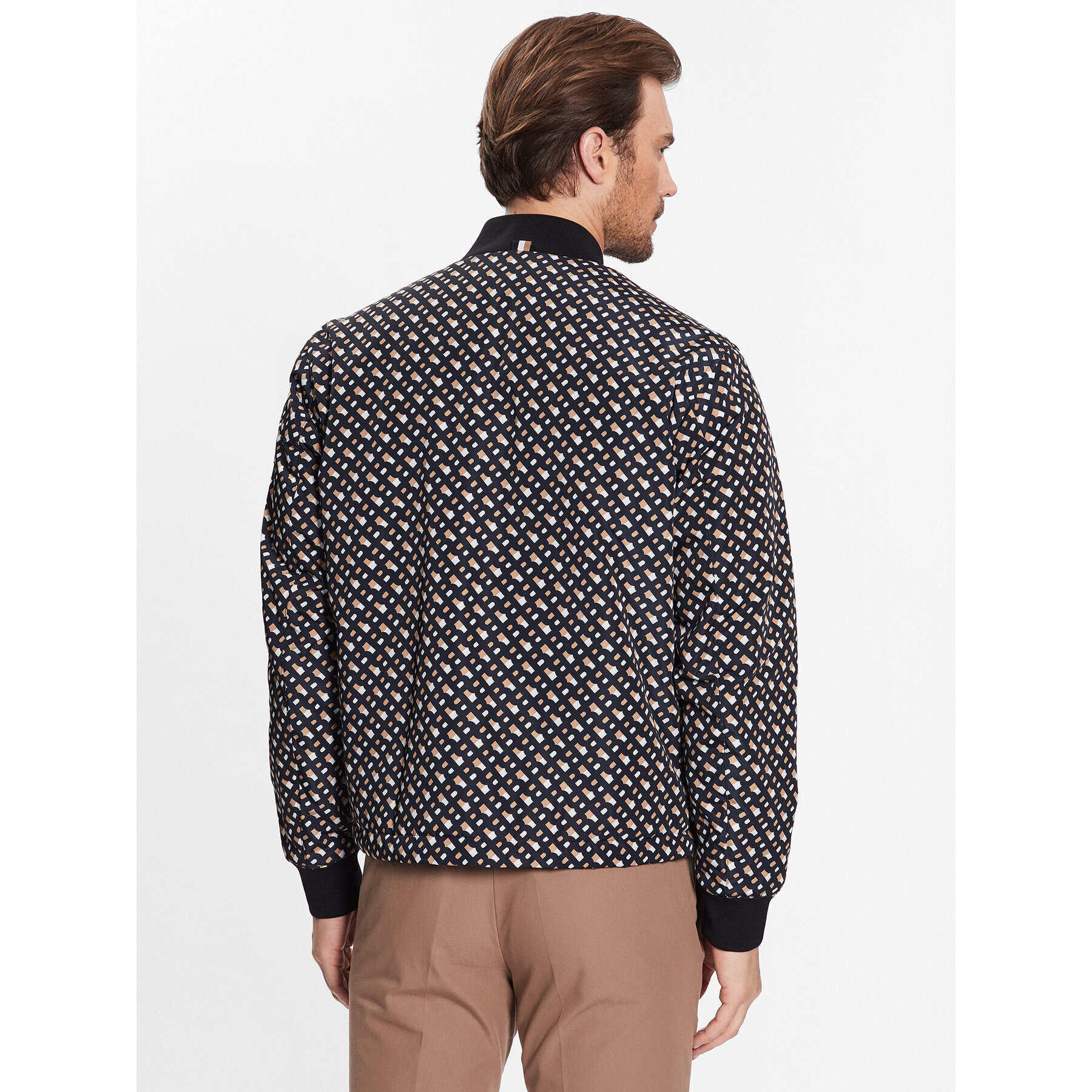 Boss Яке бомбър 50486874 Черен Regular Fit - Pepit.bg