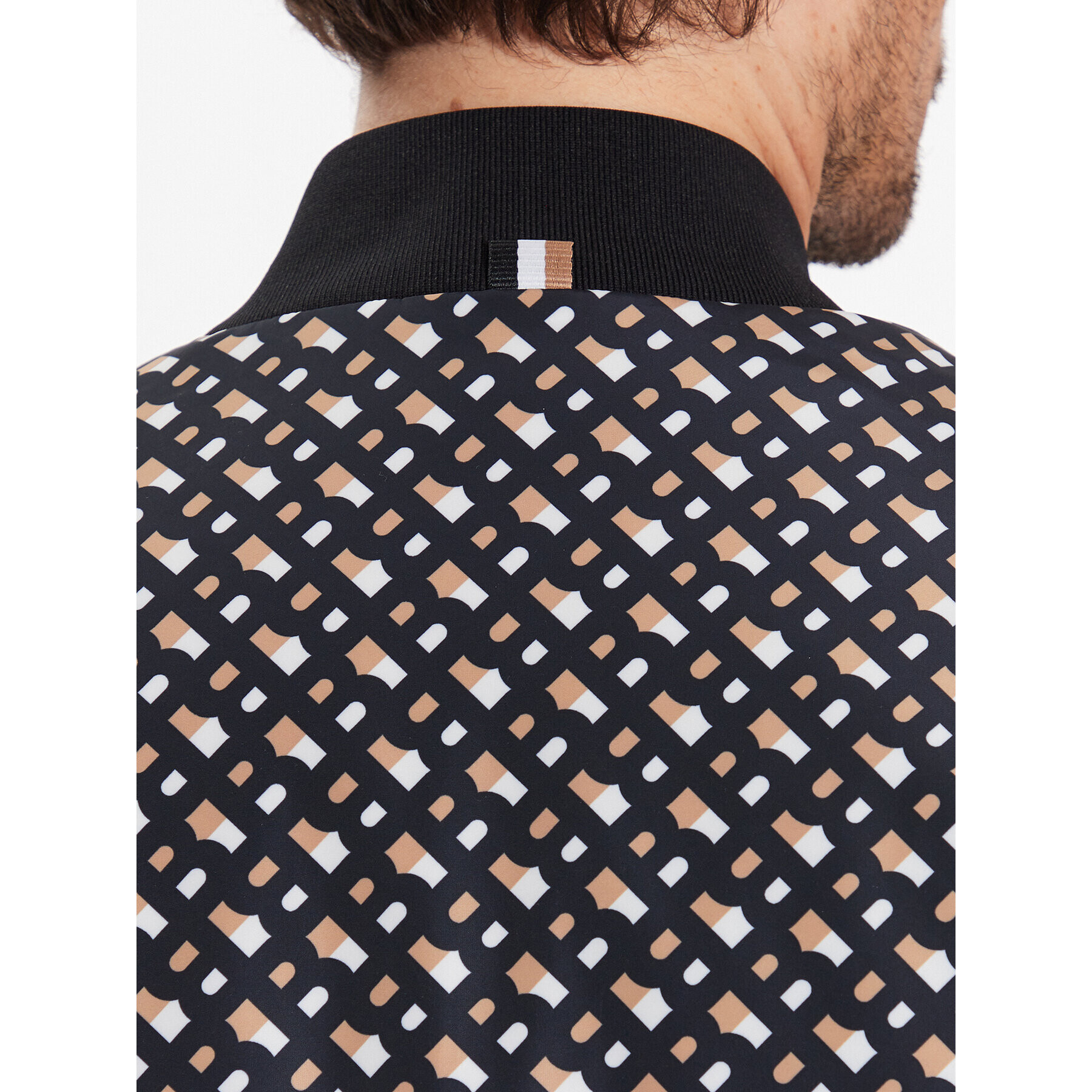 Boss Яке бомбър 50486874 Черен Regular Fit - Pepit.bg