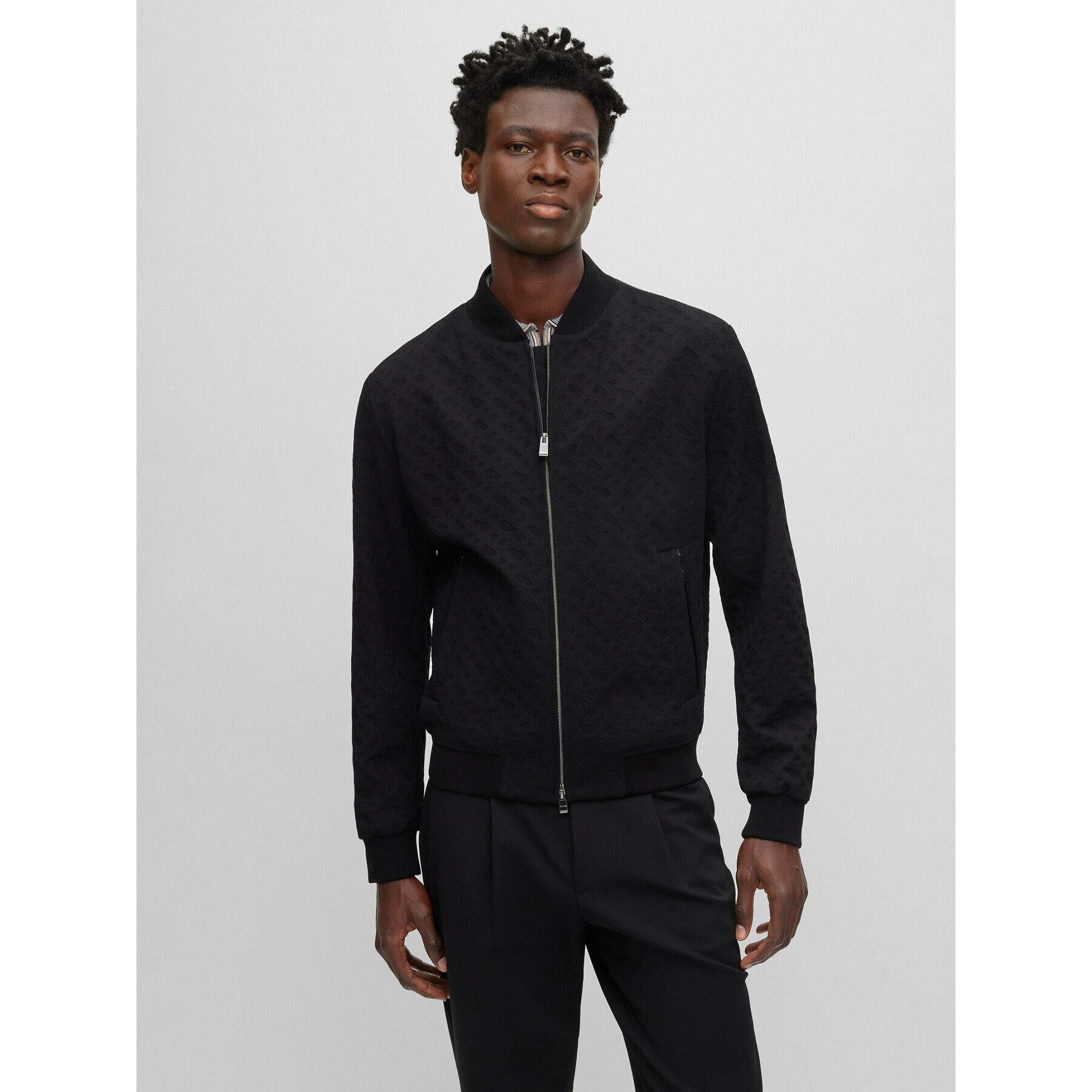 Boss Яке бомбър C-Hanry-J-BMB-233 50497294 Черен Slim Fit - Pepit.bg