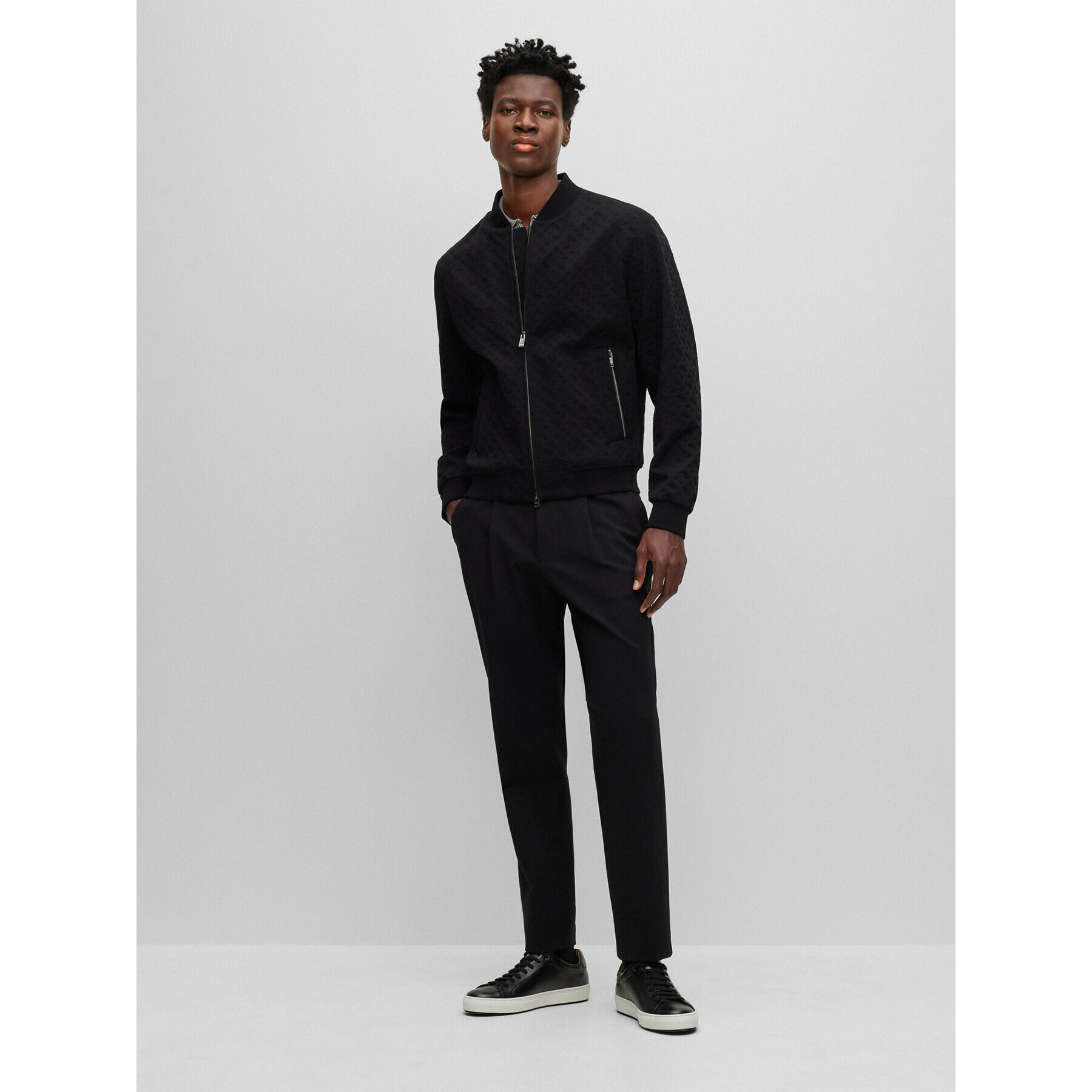 Boss Яке бомбър C-Hanry-J-BMB-233 50497294 Черен Slim Fit - Pepit.bg