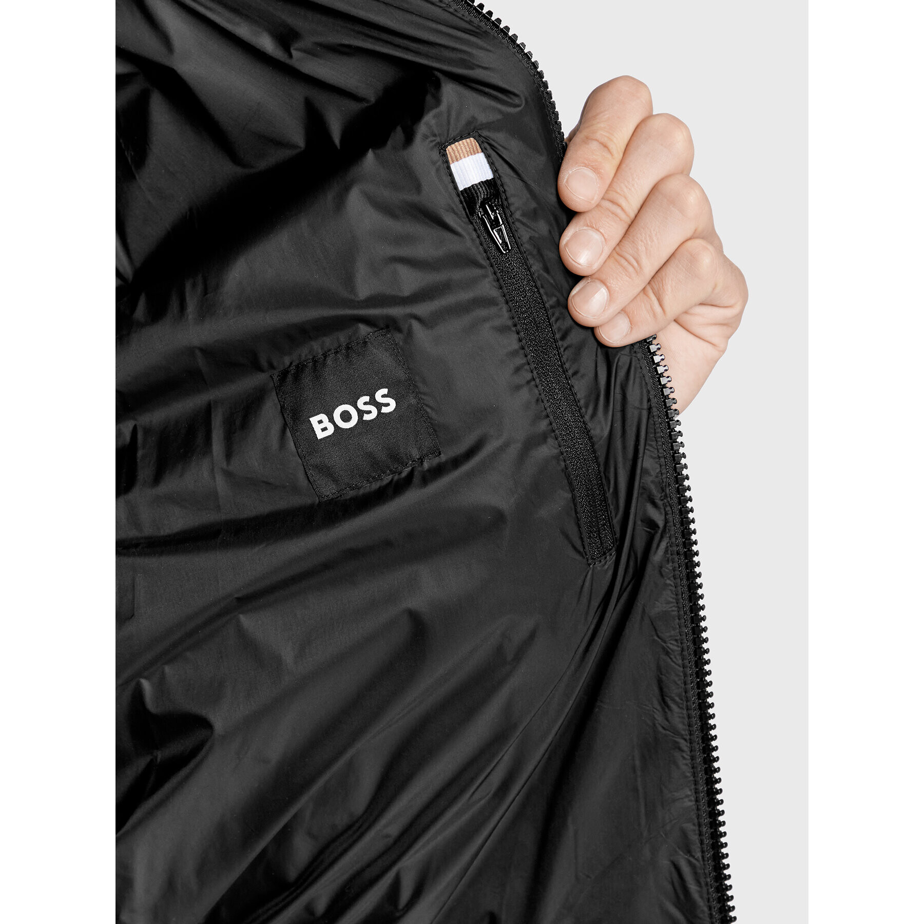 Boss Яке бомбър Costia1 50479241 Черен Regular Fit - Pepit.bg