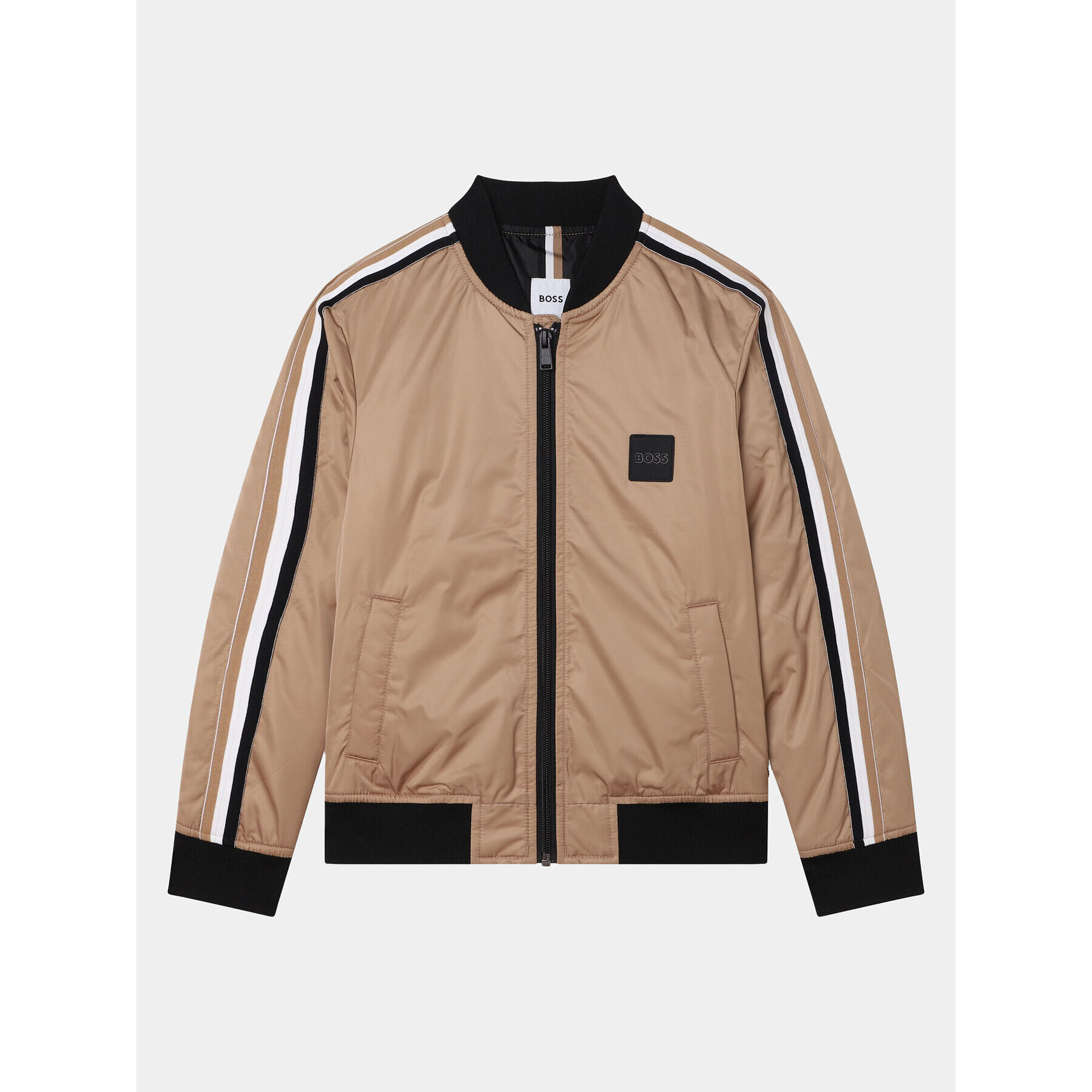 Boss Яке бомбър J26508 S Бежов Regular Fit - Pepit.bg