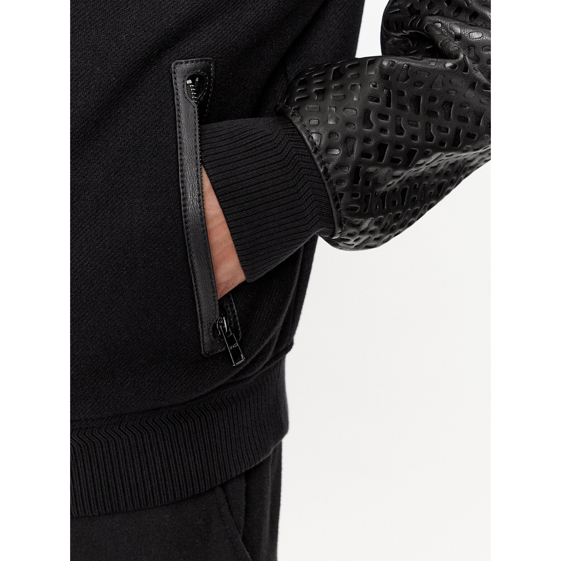 Boss Яке бомбър Motiver1 50499589 Черен Regular Fit - Pepit.bg