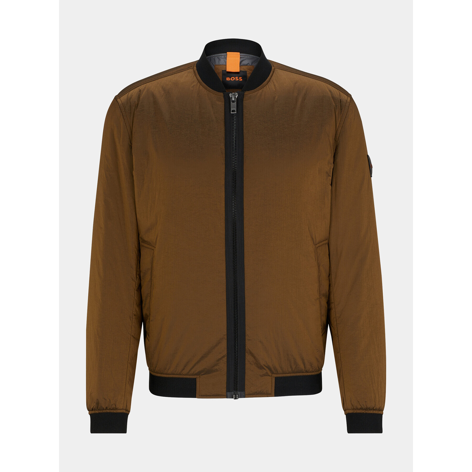 Boss Яке бомбър Overse 50496479 Кафяв Regular Fit - Pepit.bg