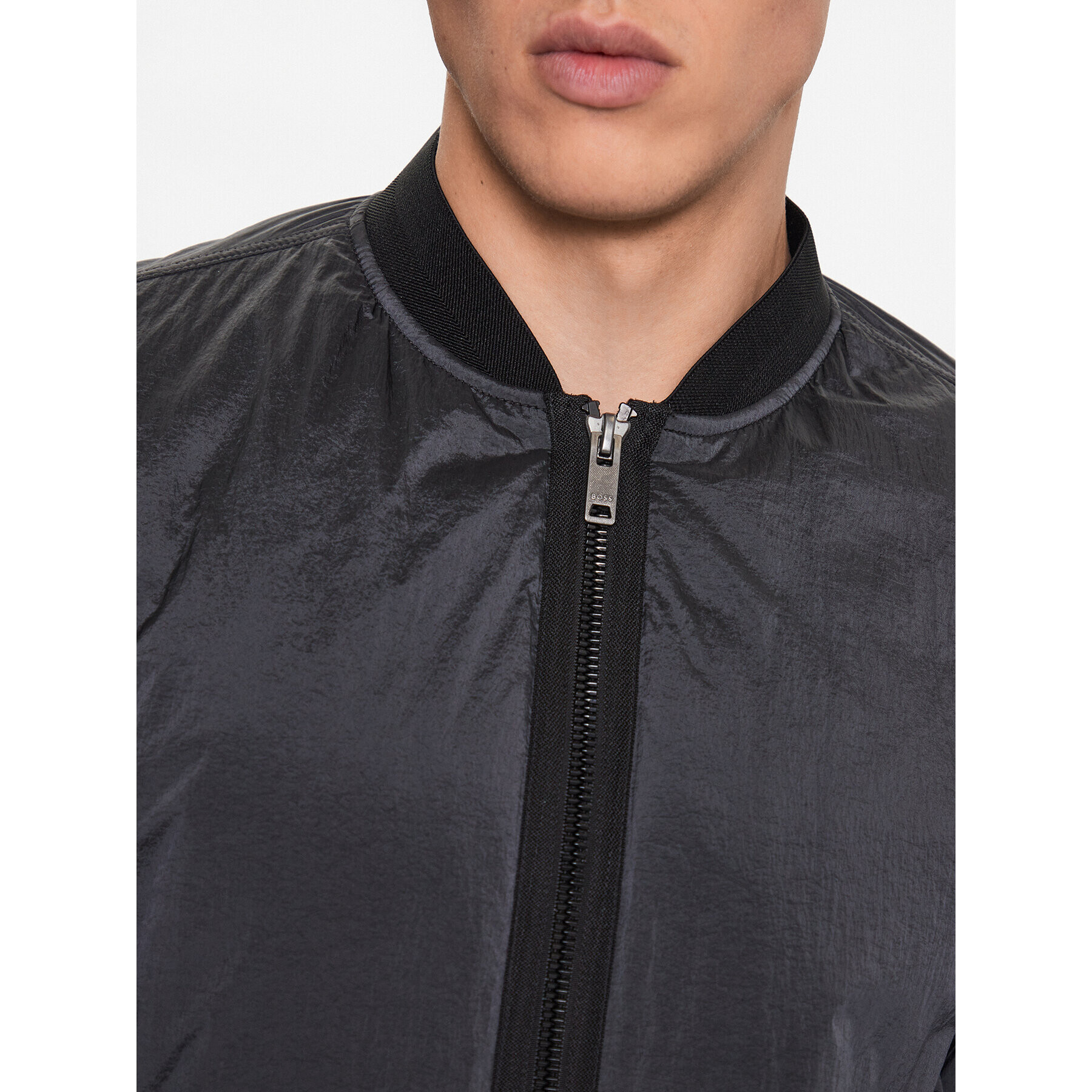 Boss Яке бомбър Overse 50496479 Сив Regular Fit - Pepit.bg