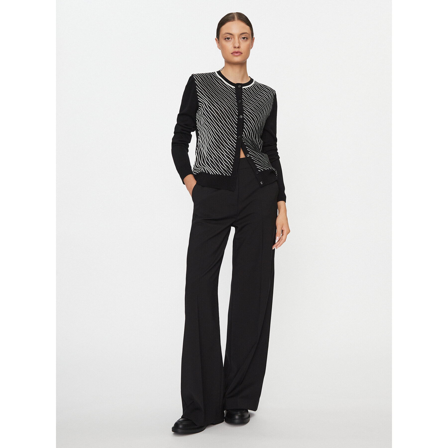 Boss Кардиган 50496450 Черен Regular Fit - Pepit.bg