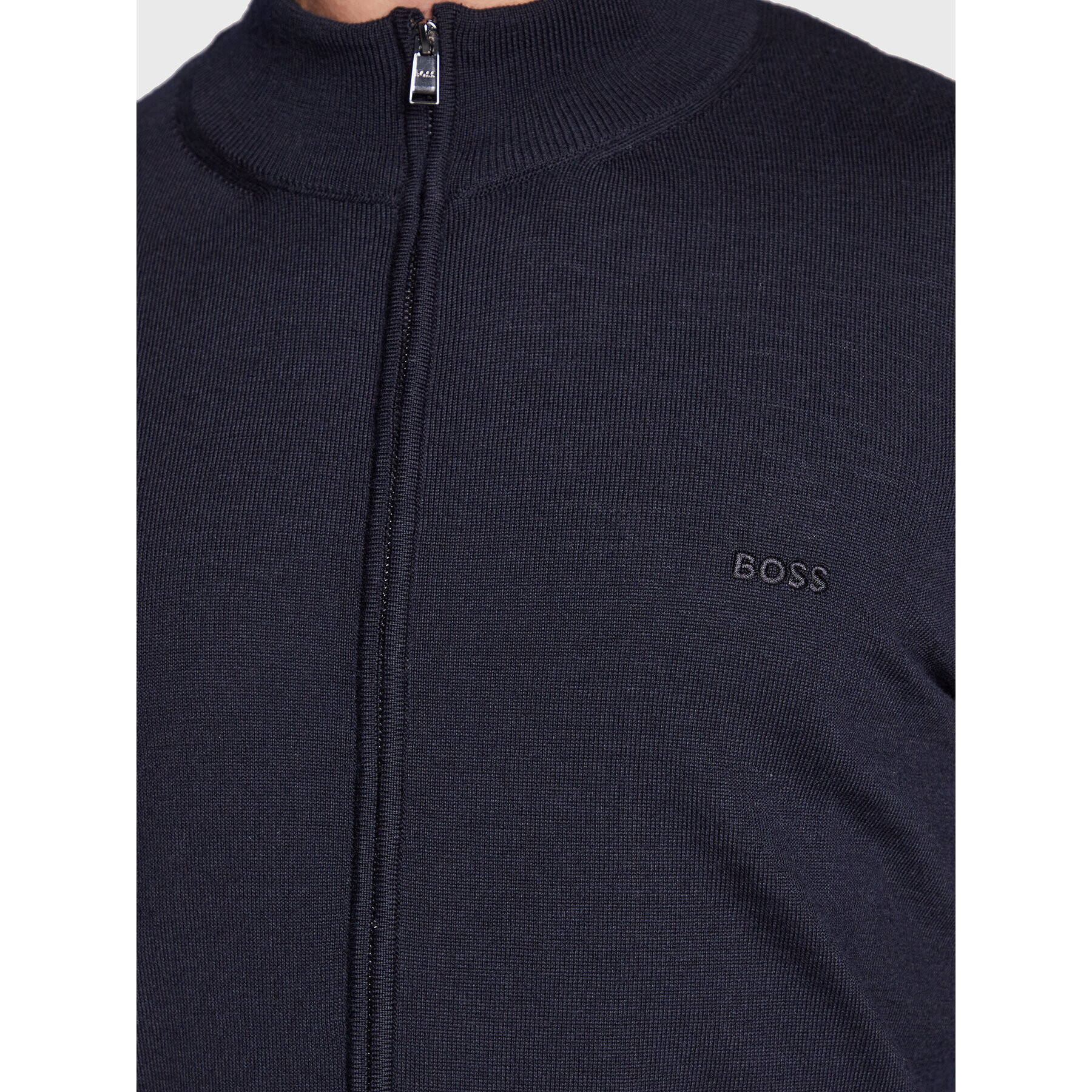 Boss Кардиган Balonso_L 50476347 Тъмносин Regular Fit - Pepit.bg