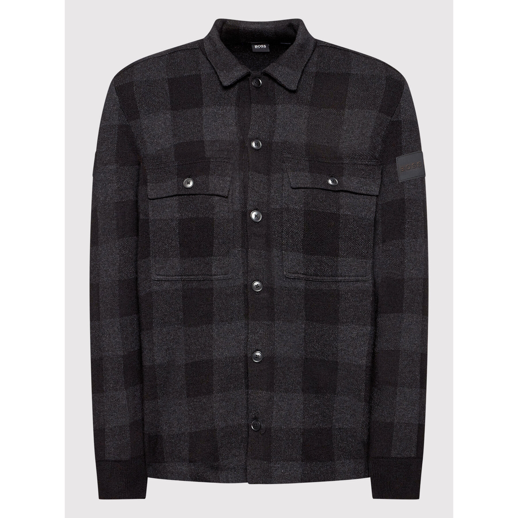 Boss Кардиган Klovel 50455880 Черен Relaxed Fit - Pepit.bg