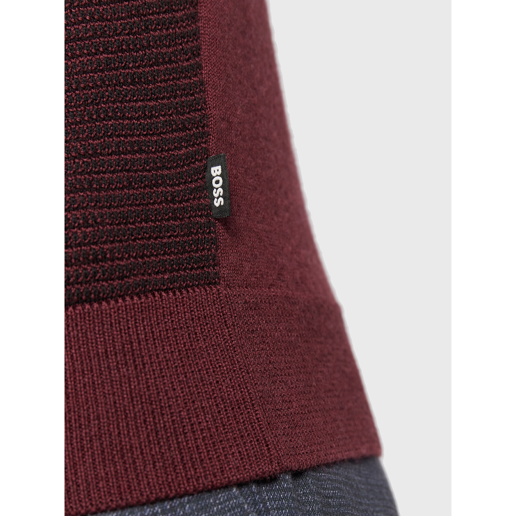 Boss Кардиган Ladriano 50477364 Бордо Regular Fit - Pepit.bg