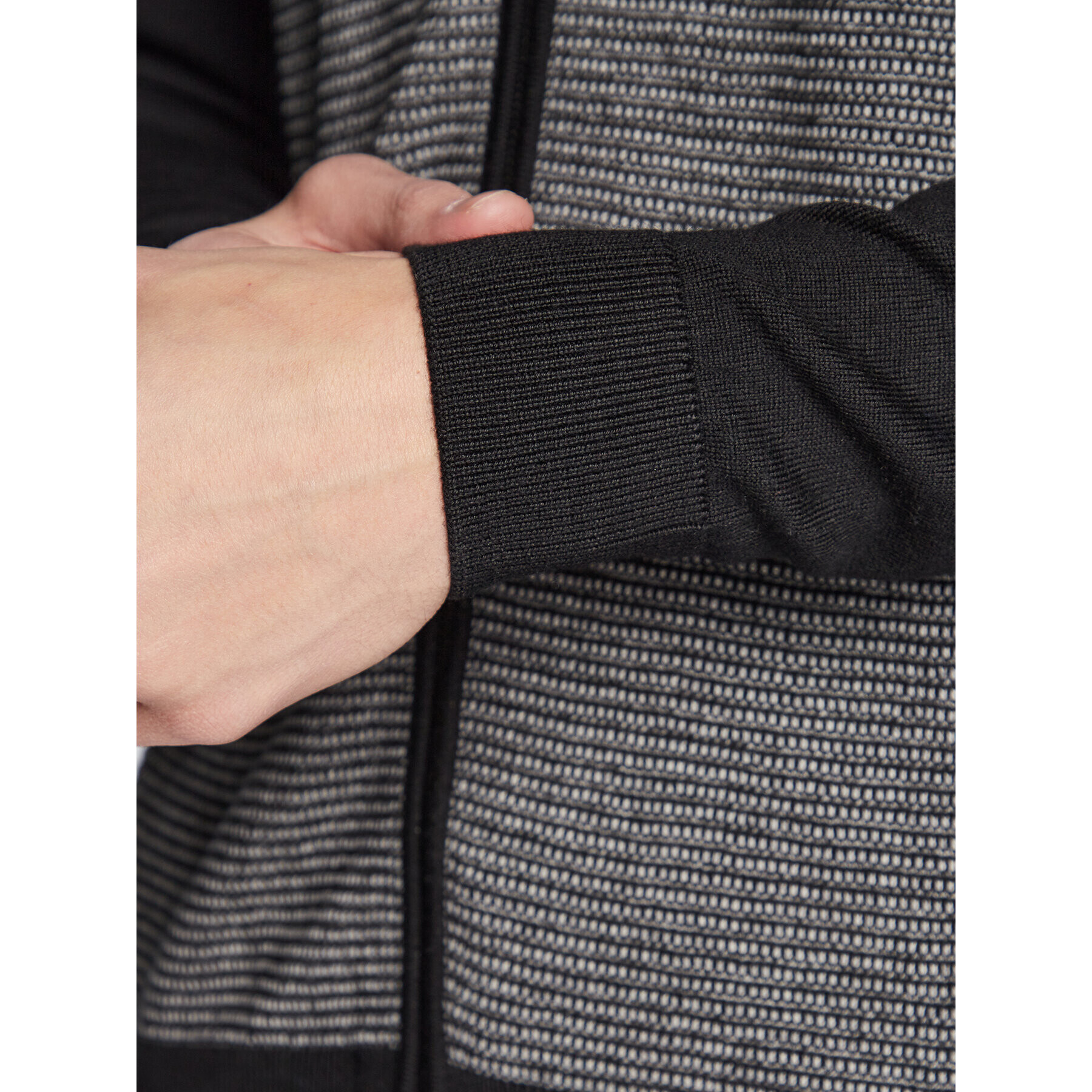 Boss Кардиган Ladriano 50477364 Черен Regular Fit - Pepit.bg