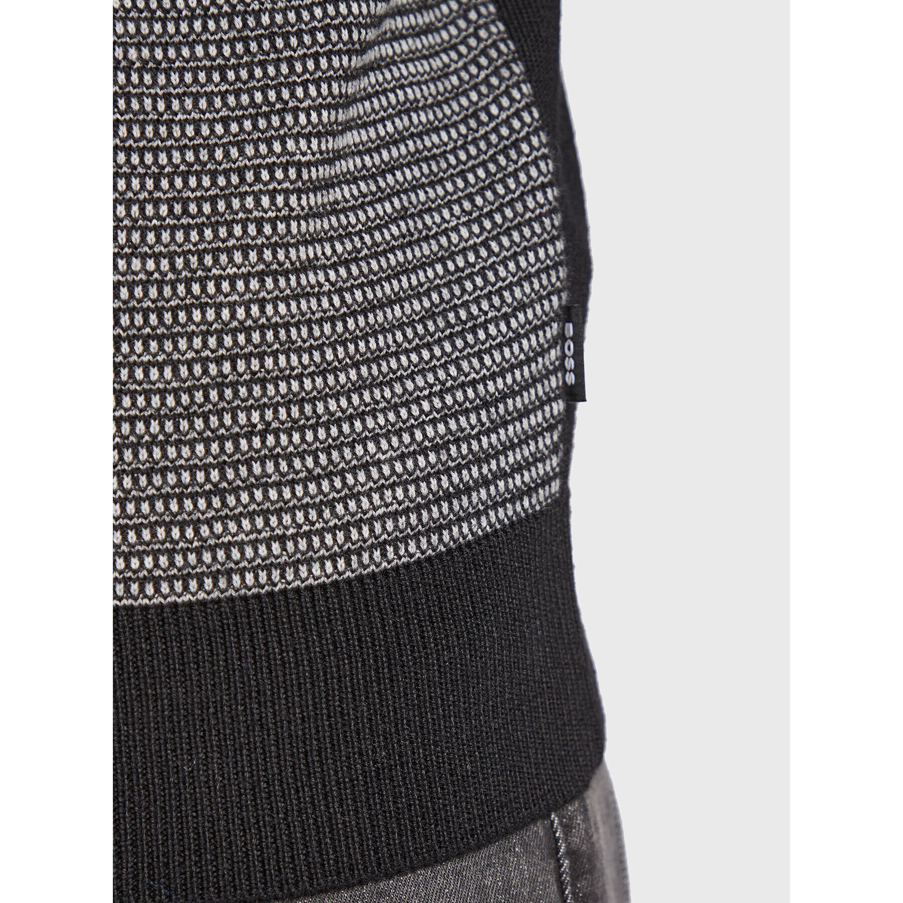 Boss Кардиган Ladriano 50477364 Черен Regular Fit - Pepit.bg