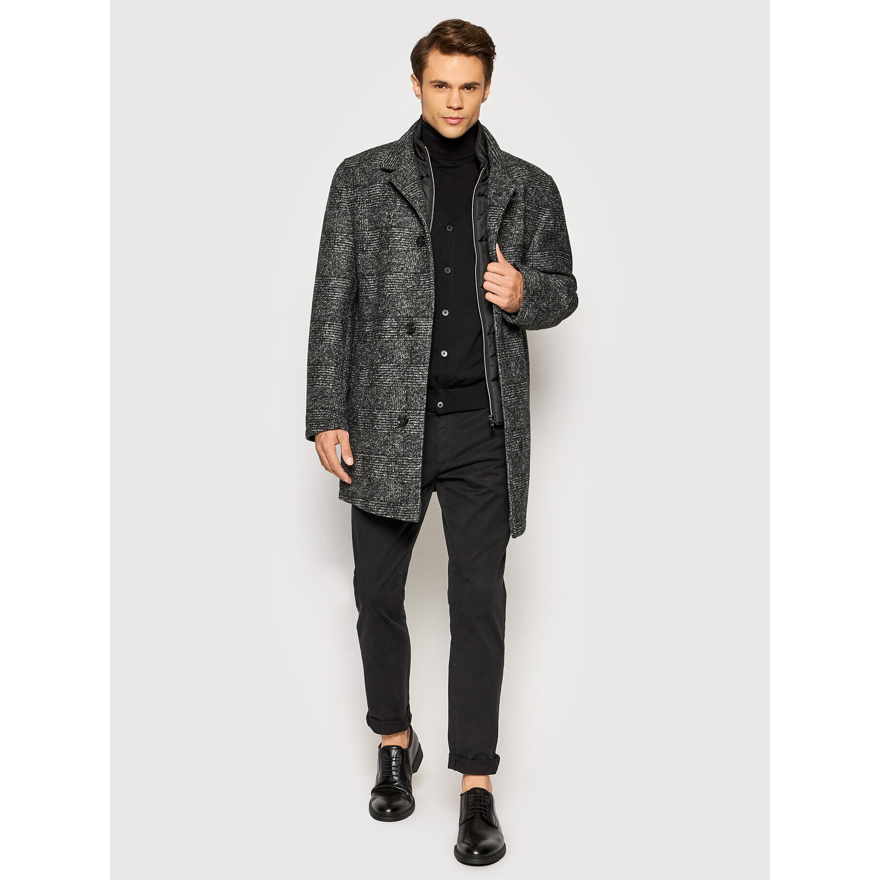 Boss Кардиган Mardon-E 50392802 Черен Slim Fit - Pepit.bg