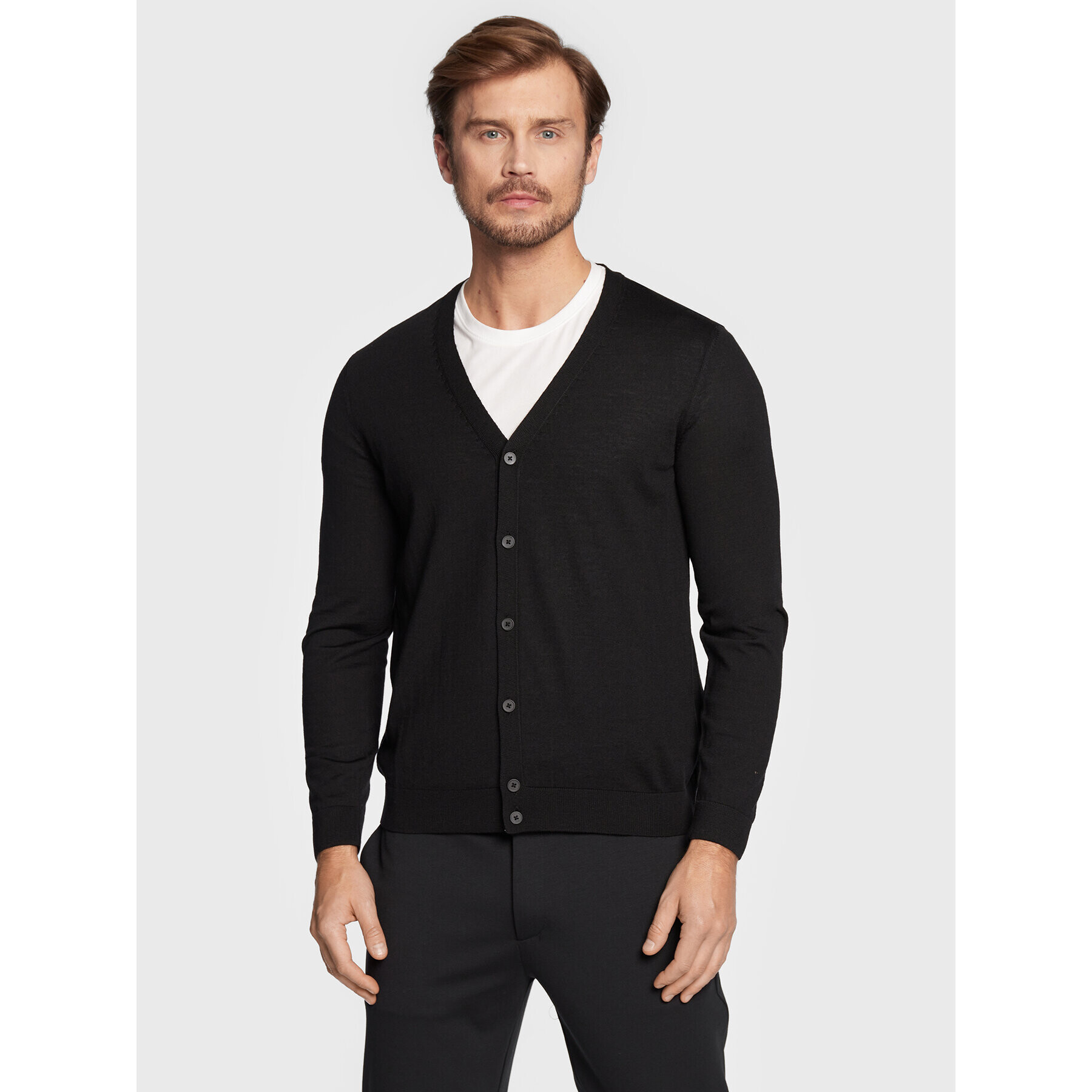 Boss Кардиган Mardon-L 50476356 Черен Slim Fit - Pepit.bg