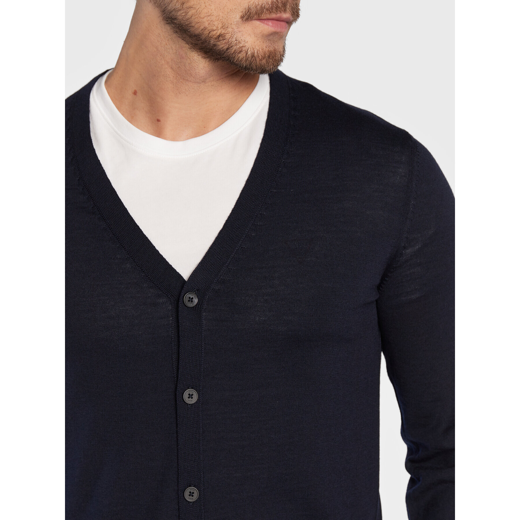 Boss Кардиган Mardon-L 50476356 Тъмносин Slim Fit - Pepit.bg