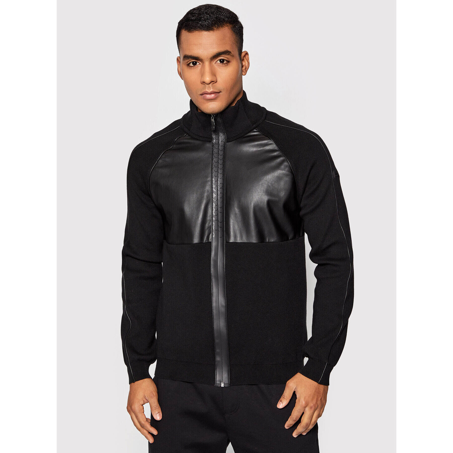 Boss Кардиган Zedar 50456151 Черен Regular FIt - Pepit.bg