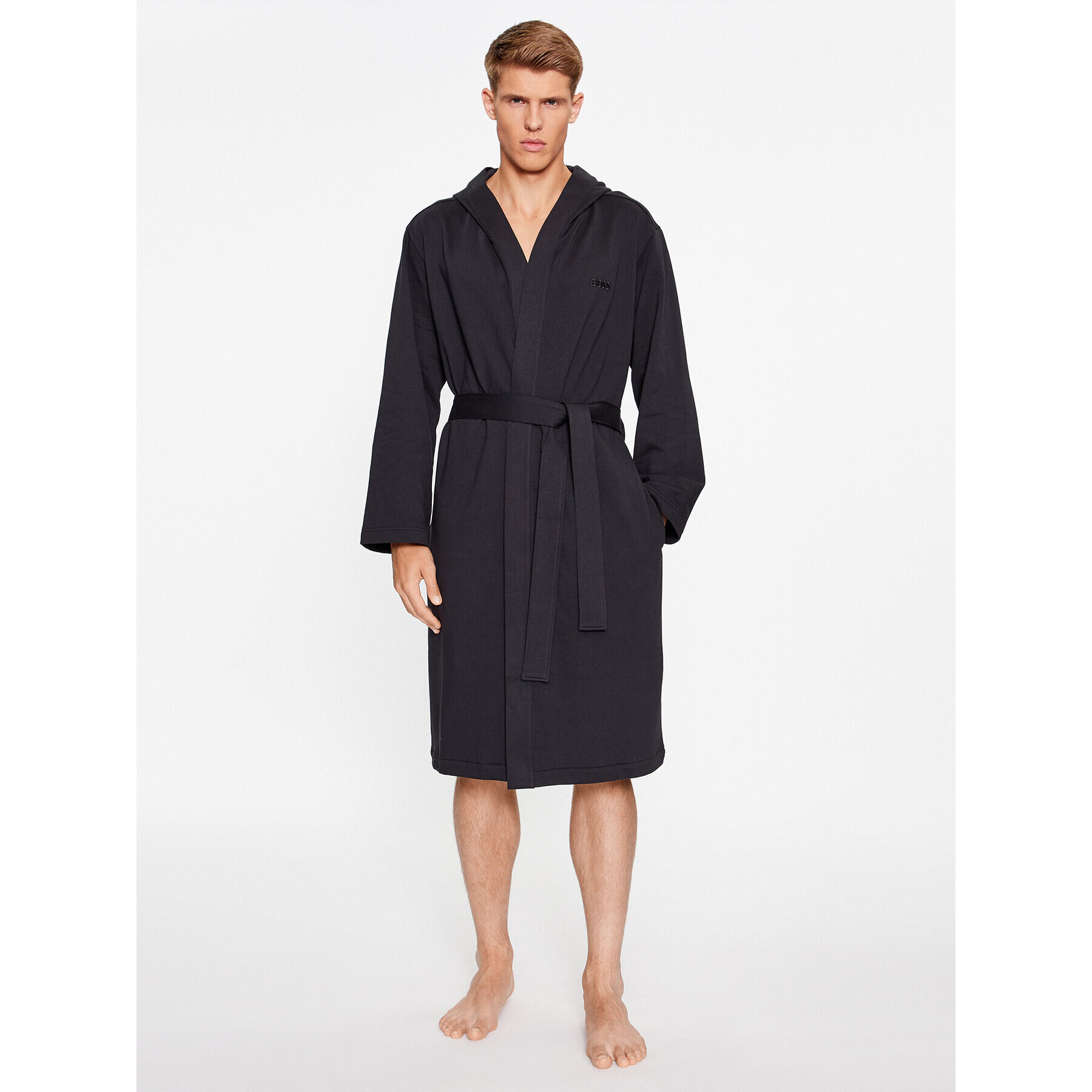 Boss Халат Be Bold Robe 50501663 Черен - Pepit.bg