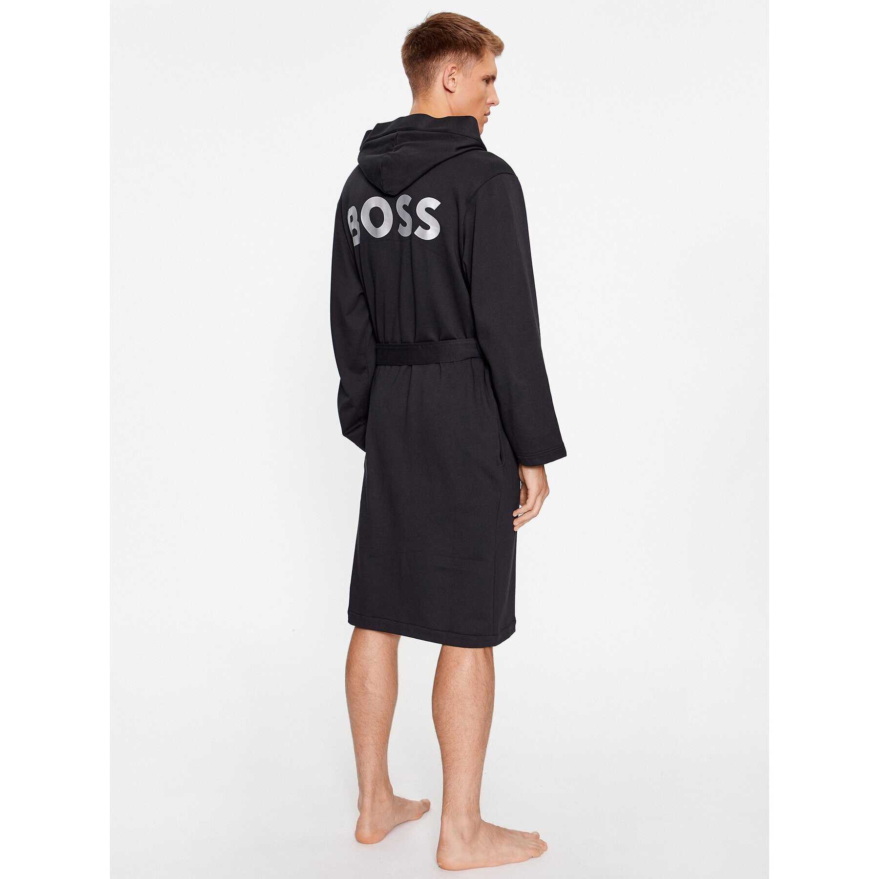 Boss Халат Be Bold Robe 50501663 Черен - Pepit.bg