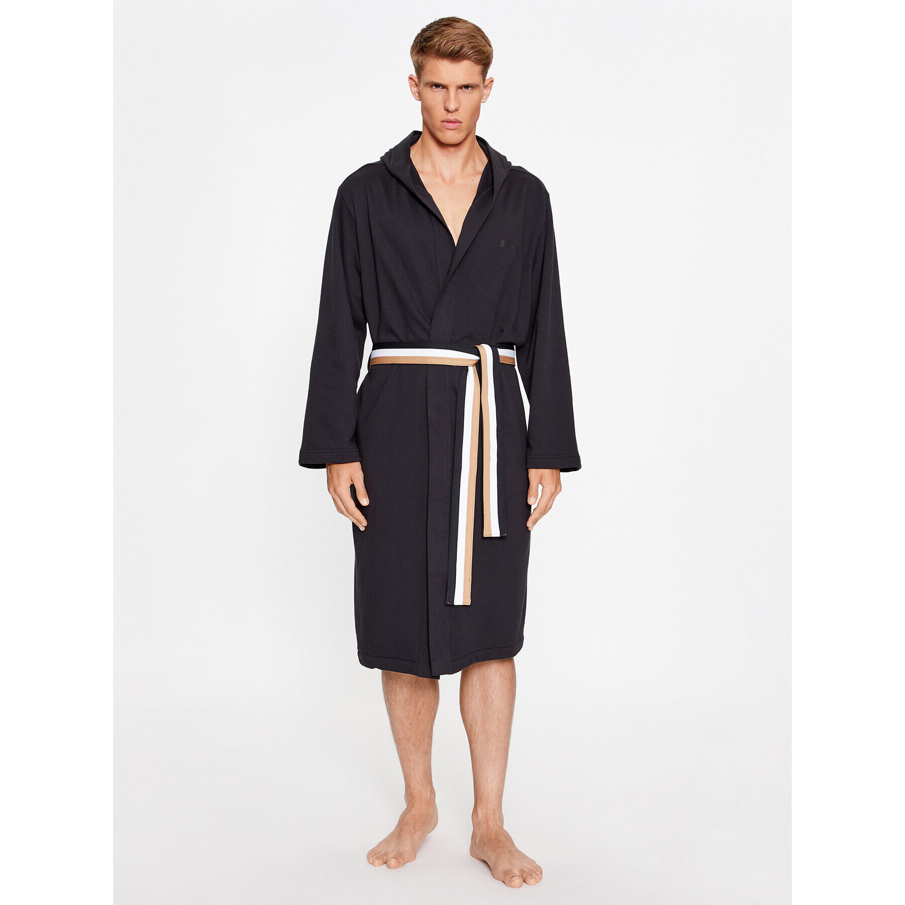 Boss Халат Iconic F. Terry Robe 50503142 Черен - Pepit.bg