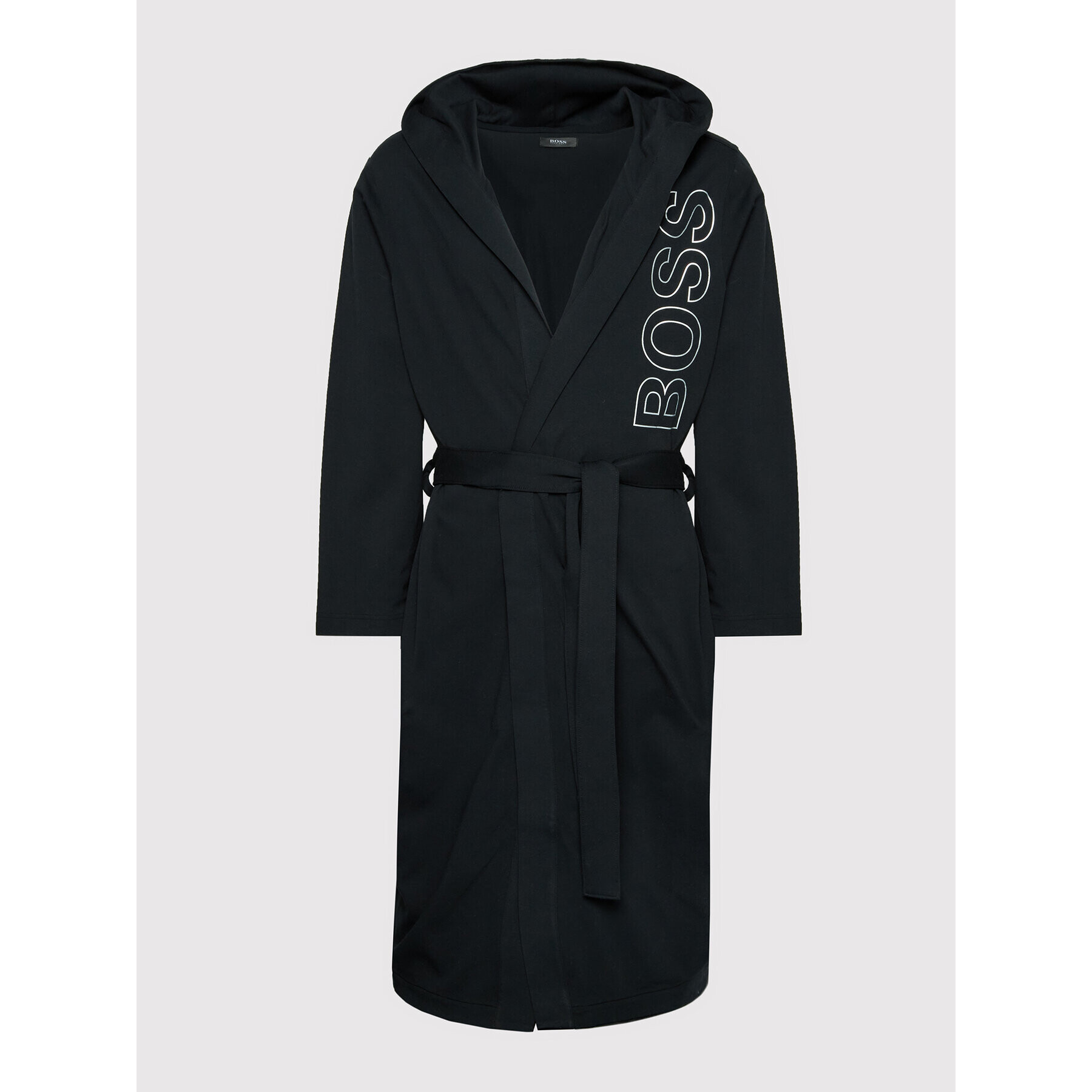 Boss Халат Identity Hooded Robe 50463513 Черен - Pepit.bg