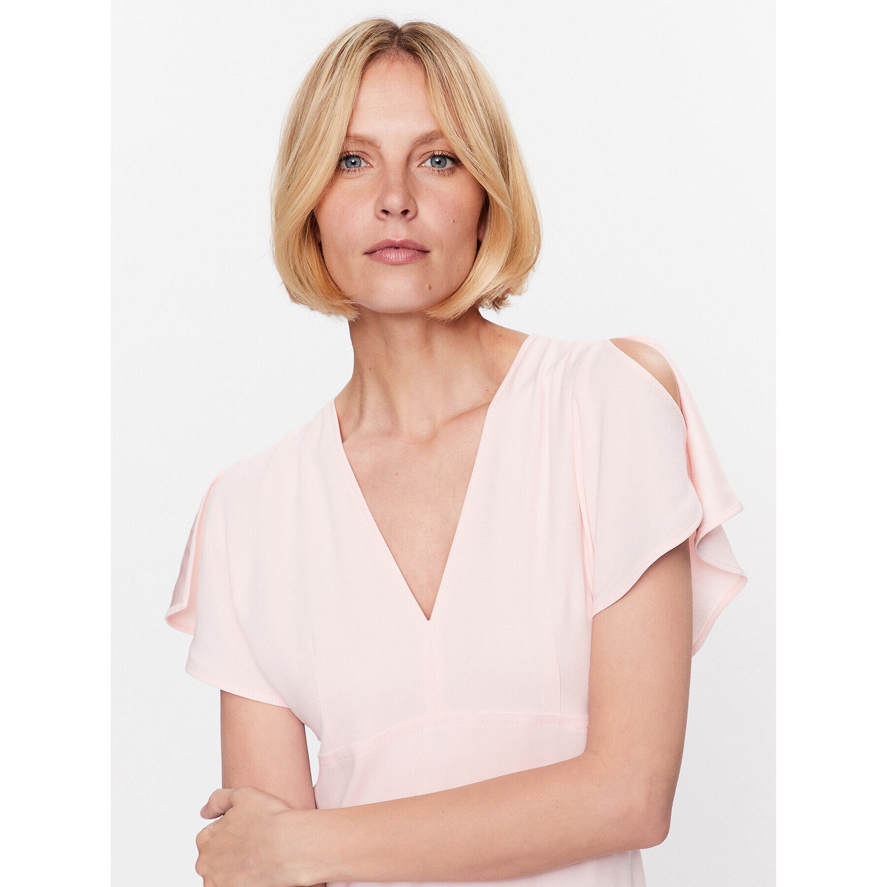 Boss Коктейлна рокля Dawinga 50488660 Розов Regular Fit - Pepit.bg
