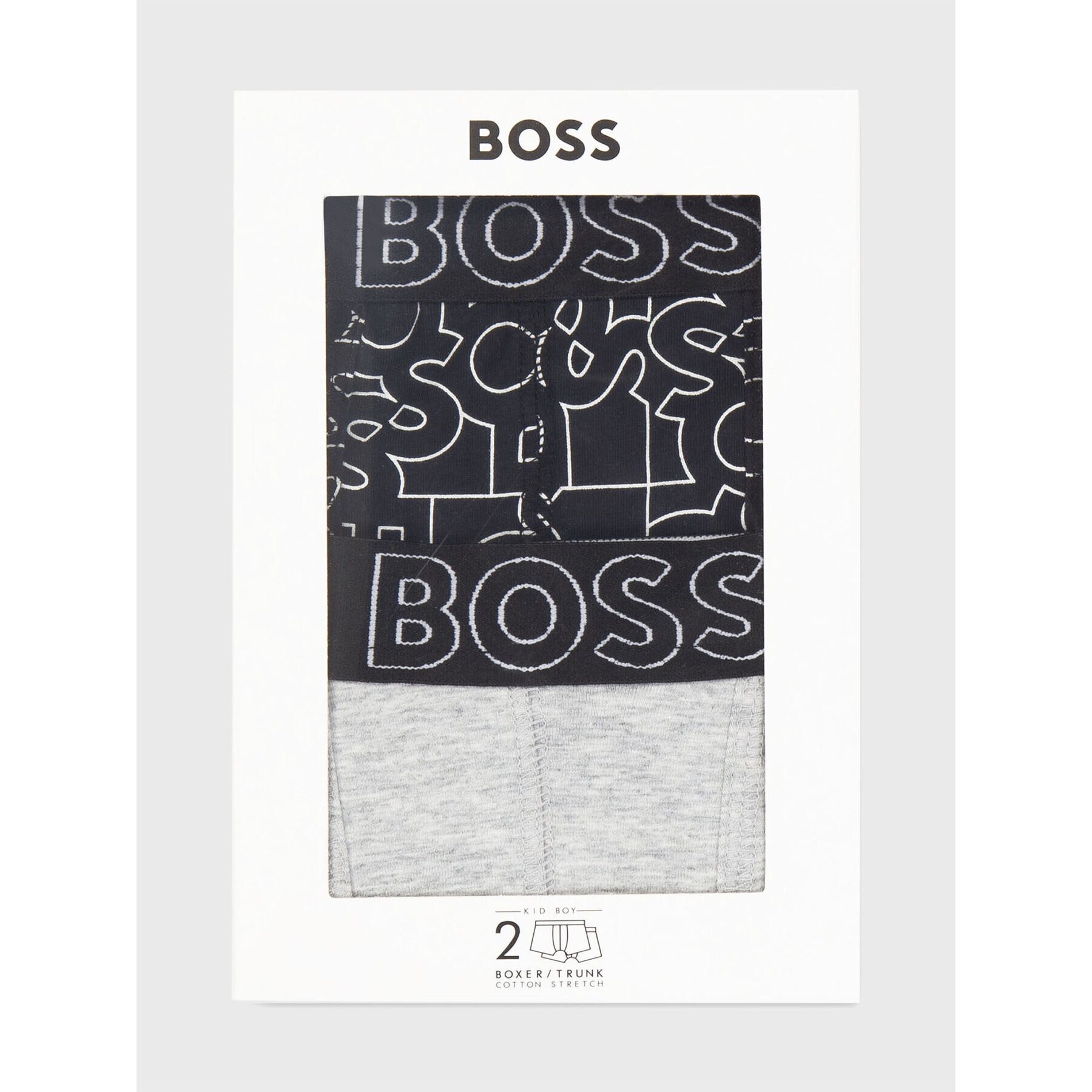 Boss Комплект 2 чифта боксерки J20375 D Цветен - Pepit.bg