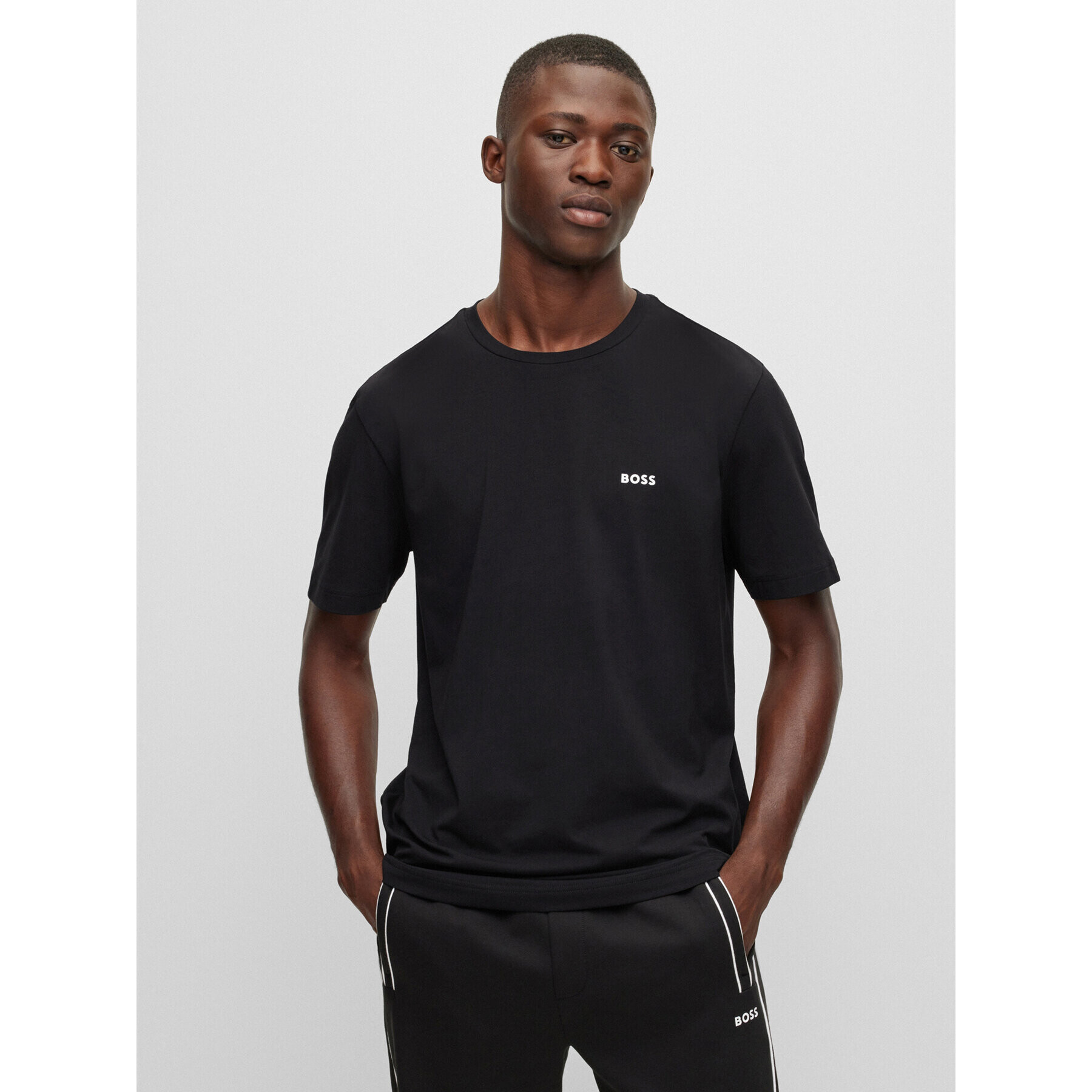 Boss Комплект 2 тишъртки 50478019 Черен Regular Fit - Pepit.bg