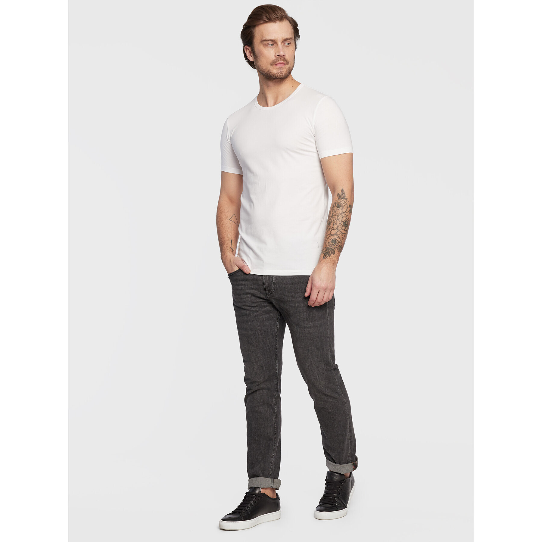 Boss Комплект 2 тишъртки Modern 50475276 Бял Slim Fit - Pepit.bg