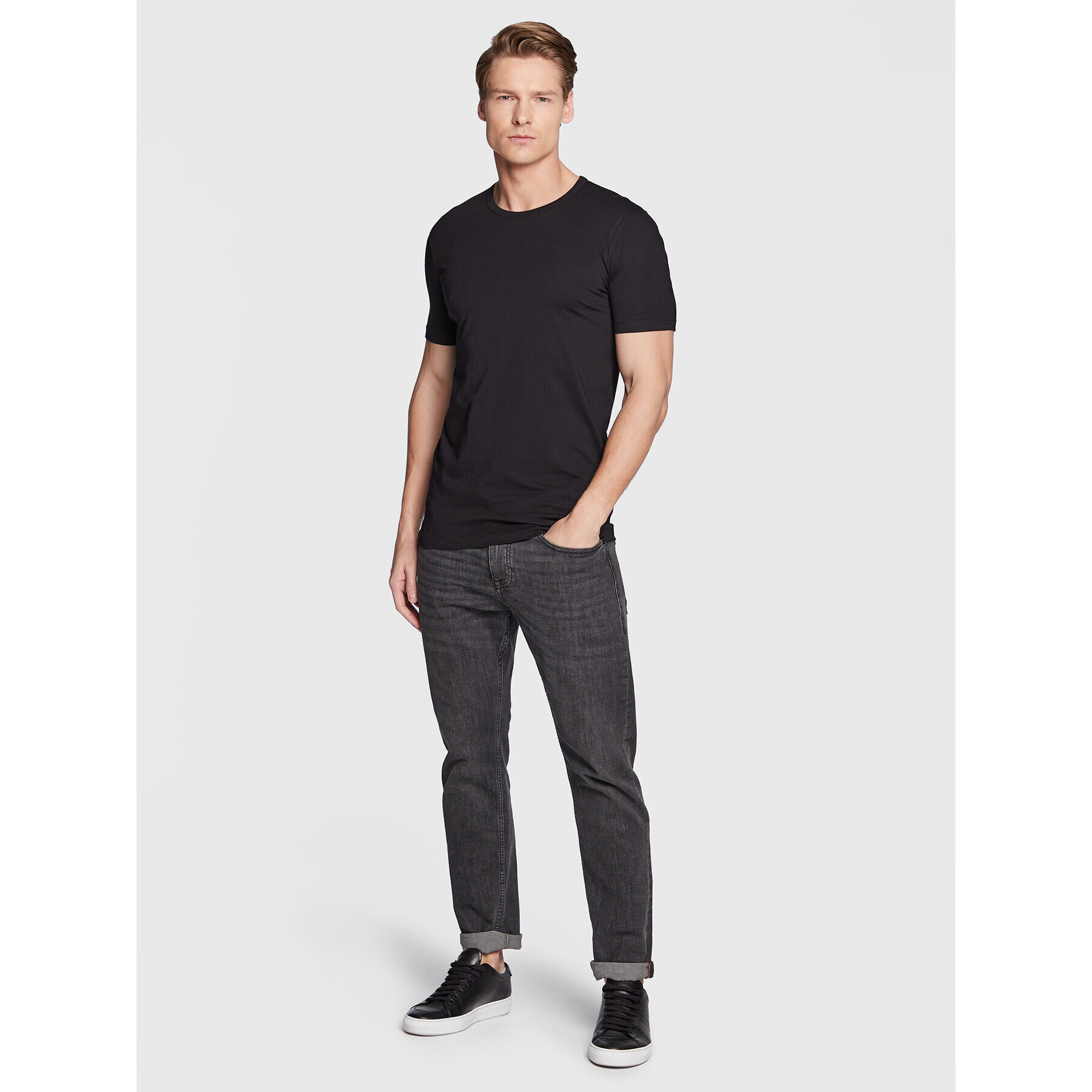 Boss Комплект 2 тишъртки Modern 50475276 Черен Slim Fit - Pepit.bg