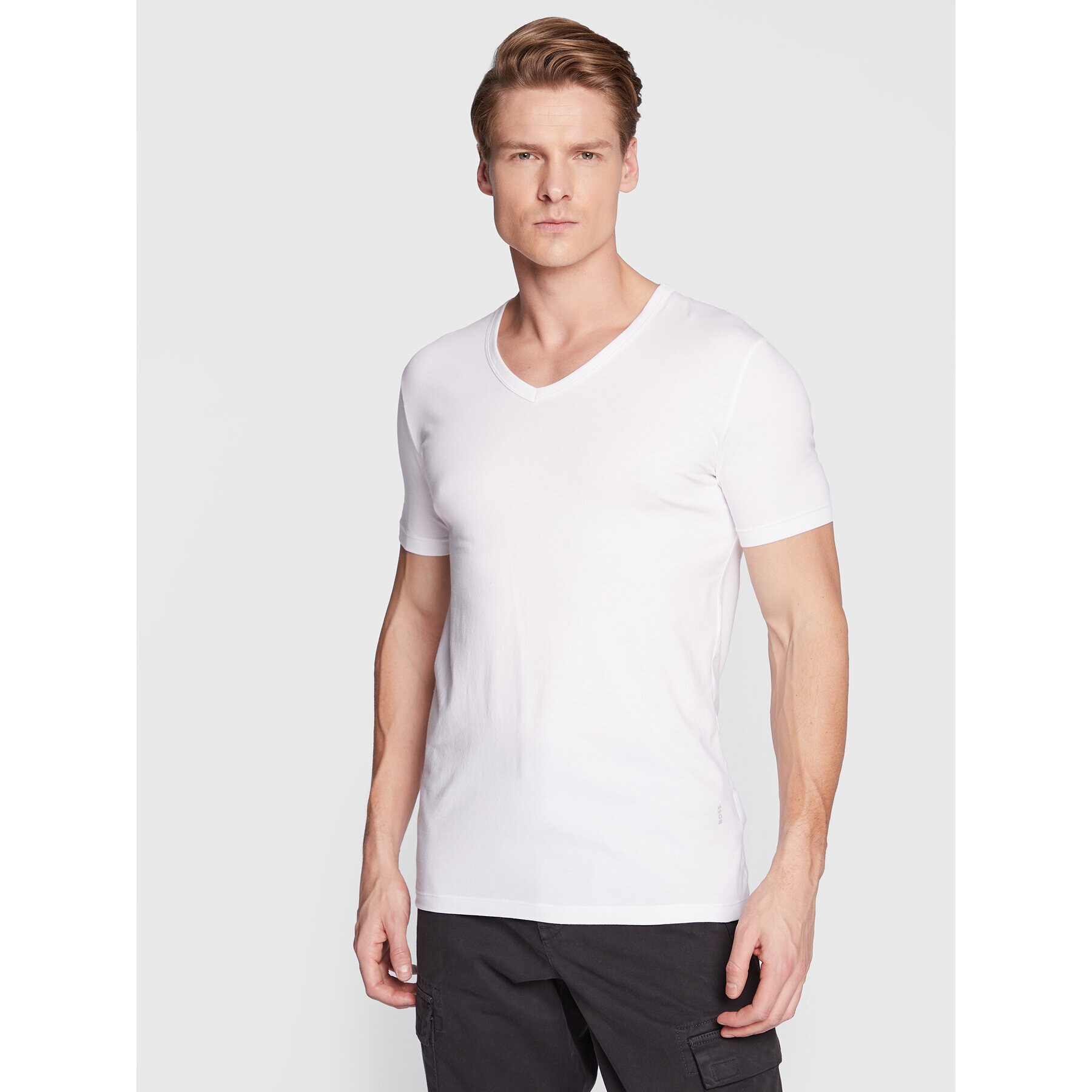 Boss Комплект 2 тишъртки Modern 50475292 Бял Slim Fit - Pepit.bg