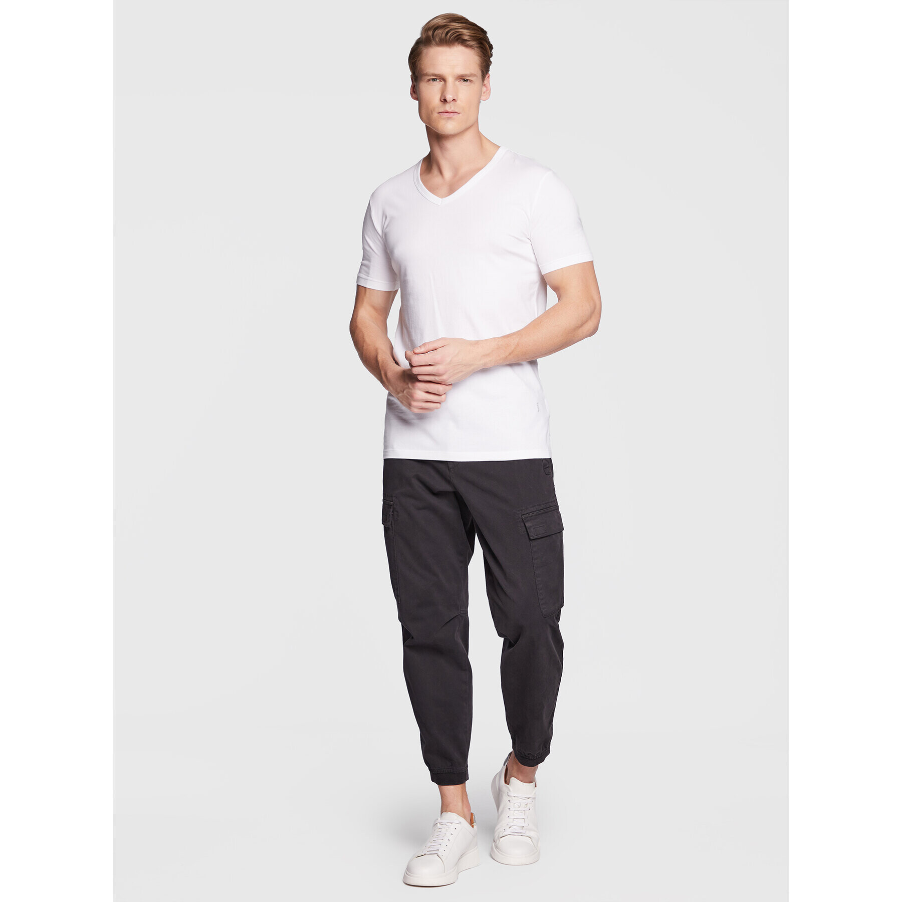 Boss Комплект 2 тишъртки Modern 50475292 Бял Slim Fit - Pepit.bg