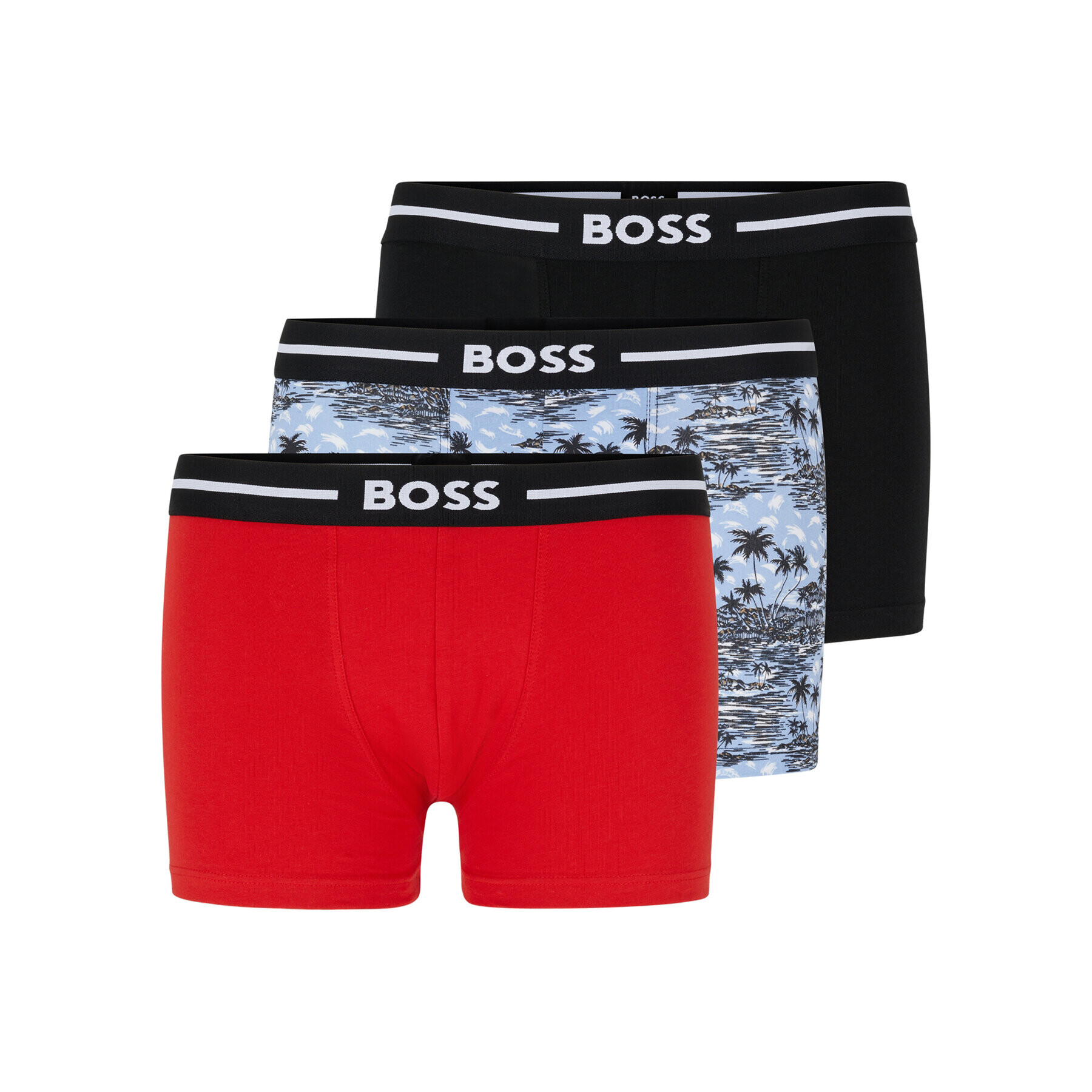 Boss Комплект 3 чифта боксерки 50490027 Цветен - Pepit.bg