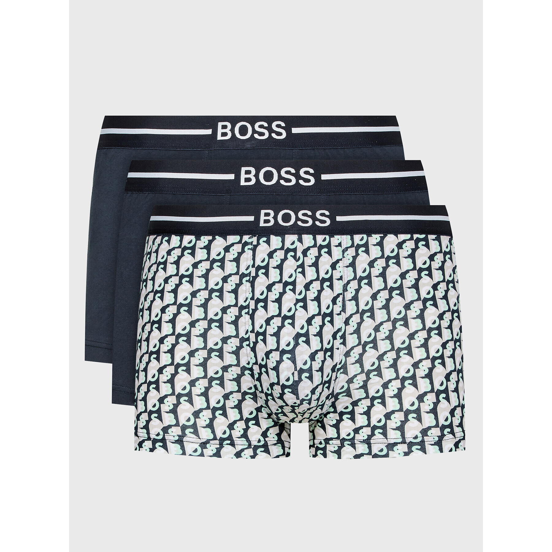 Boss Комплект 3 чифта боксерки Design 50475163 Цветен - Pepit.bg